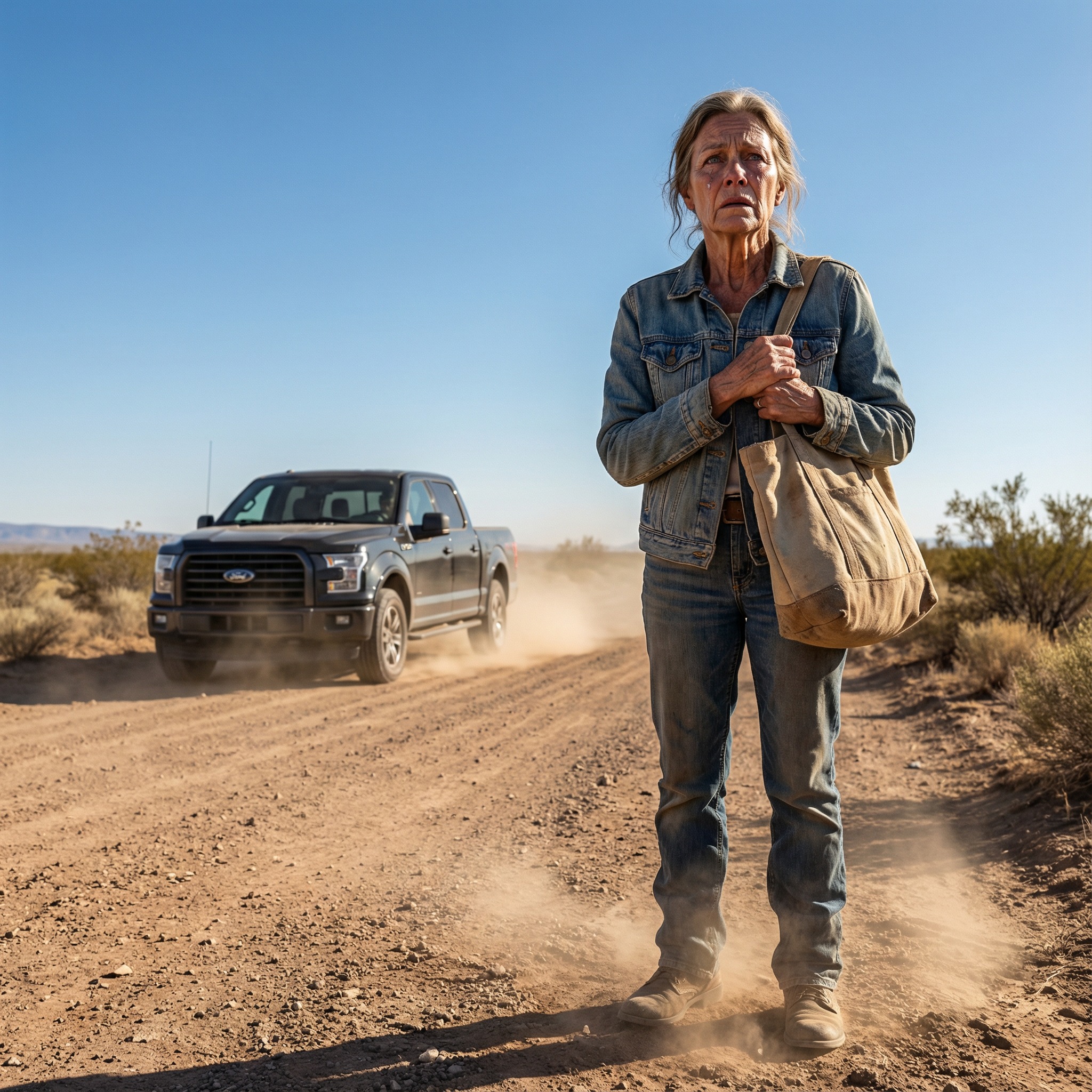 “After my husband’s funeral, my son drove me to a remote road and said: ‘This is where you get off. The house and business are mine now.’ I stood in the dust, clutching my bag, as he drove away without looking back. No phone. No money. And that’s when I realized – I wasn’t alone. I was free… But he had no idea what I’d done before his father died…”