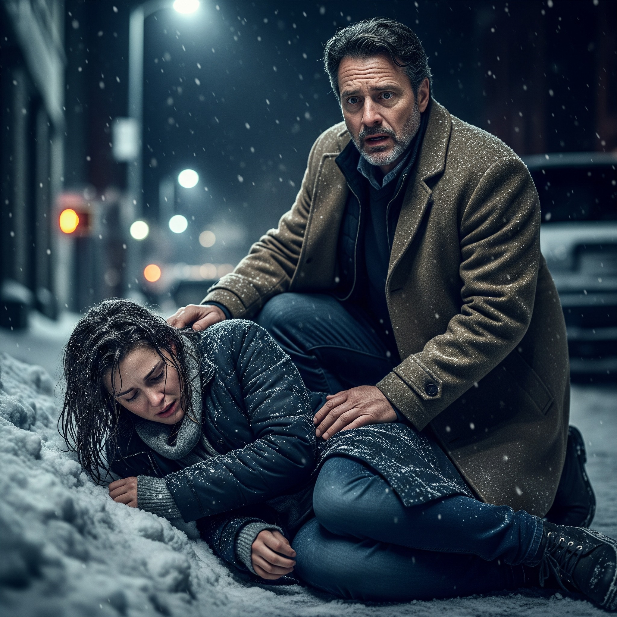 I found my daughter sleeping on the street and froze. Her husband had sold their home and started a shiny new life with his mistress years ago, leaving her with absolutely nothing. I took her in, wrapped her in a blanket on my worn-out couch, and the next morning I went to the luxury building where they live now. When he finally opened the door, what I told him is something he is going to remember for the rest of his life.