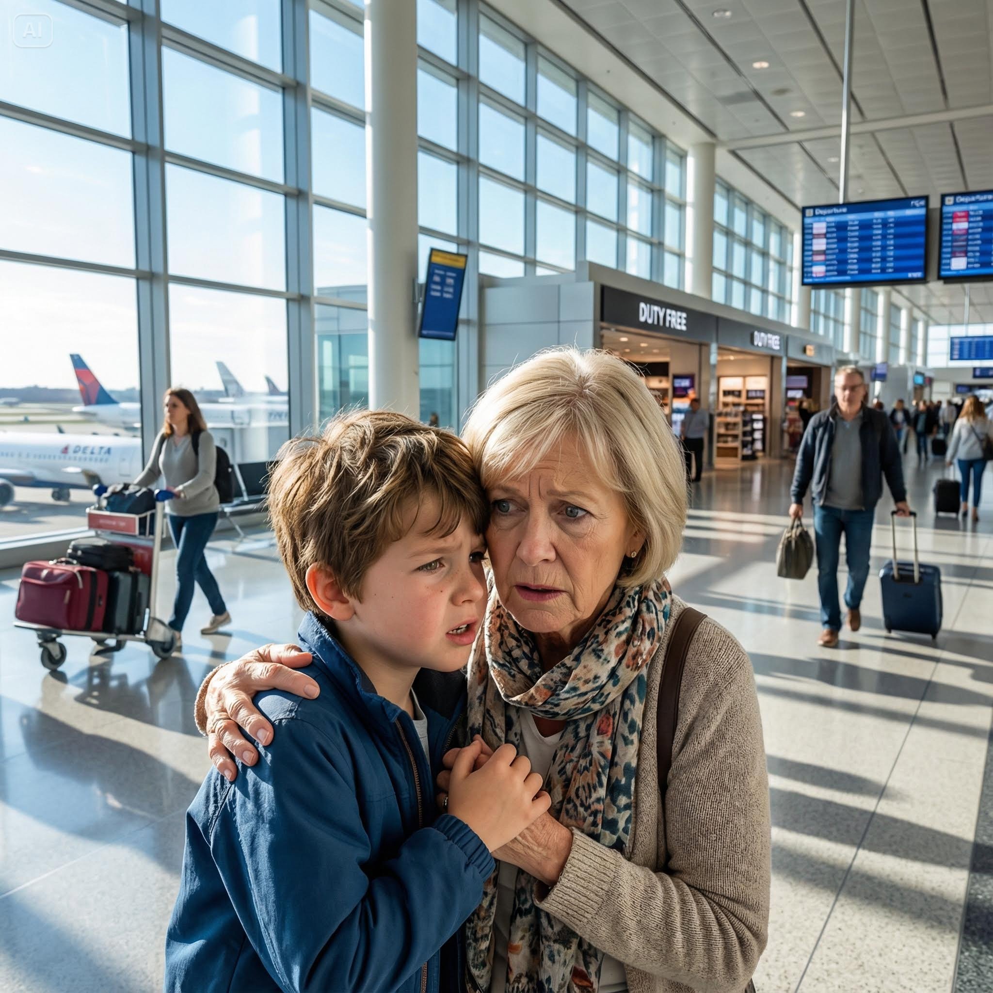 AFTER MY DAUGHTER LEFT FOR A BUSINESS TRIP, MY GRANDSON HELD MY HAND TIGHTLY AND WHISPERED: “GRANDMA… DON’T GO HOME. THIS MORNING I HEARD MOM PLANNING SOMETHING AGAINST US. PLEASE, BELIEVE ME!” I WAS TERRIFIED, BUT I DECIDED TO TRUST HIM. WE RAN AWAY AND HID… I WAS IN SHOCK WHEN I SAW WHAT SHE HAD DONE.