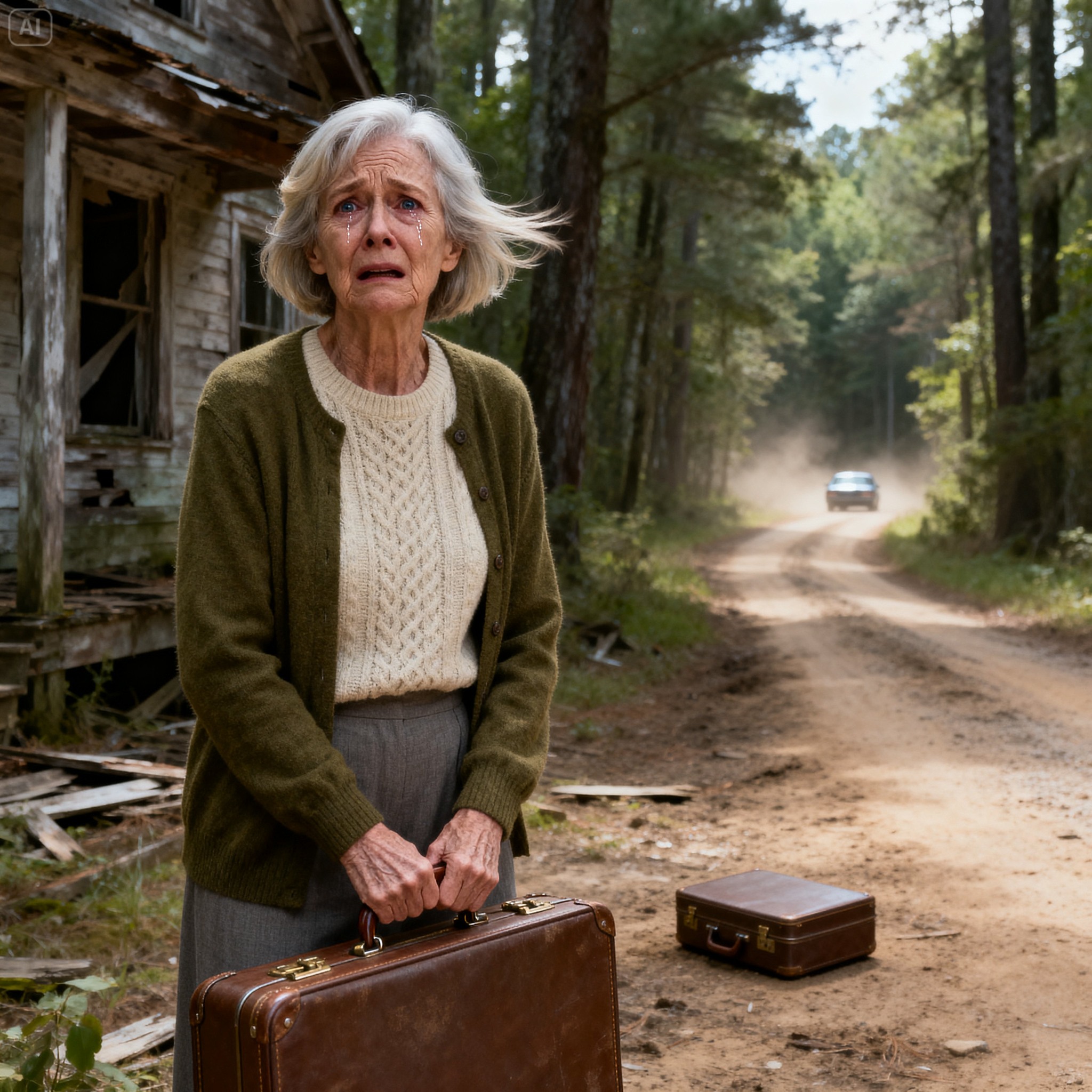 My son abandoned me in a crumbling old house in the middle of the woods, telling me it was what I deserved… days later, he called me 45 times, desperately screaming, “Mom, what did you do?” but by then, it was already too late…