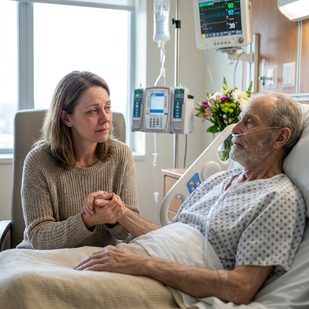 While I was in the hospital with my dying husband, my daughter mortgaged my house to fund her husband’s new business. When I returned, she said, “He needed it more than you.” I picked up my purse and replied, “Then don’t complain about what happens next…”