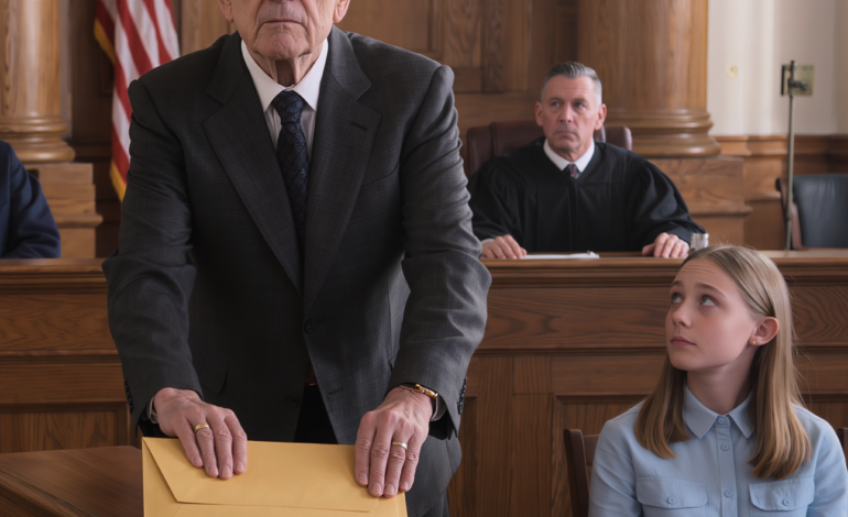 My late son’s wife left my grandchild with me “just for one day,” and never came back. Nine years later, she returned for the inheritance my son had left and brought a lawyer with her. But when I handed the judge an envelope, he looked stunned and asked, “Does she know?”