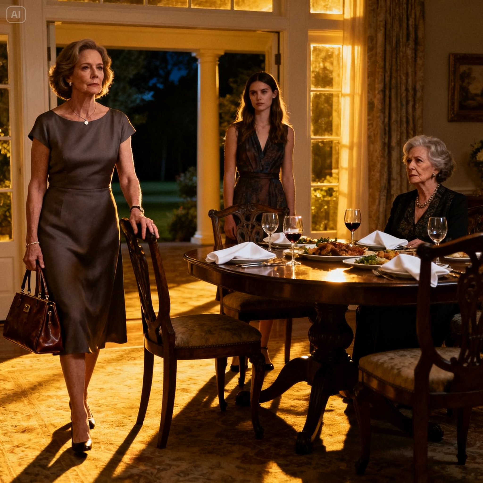 My daughter humiliated me in front of her in-laws and sent me away from the dinner table. I left without arguing, without tears.