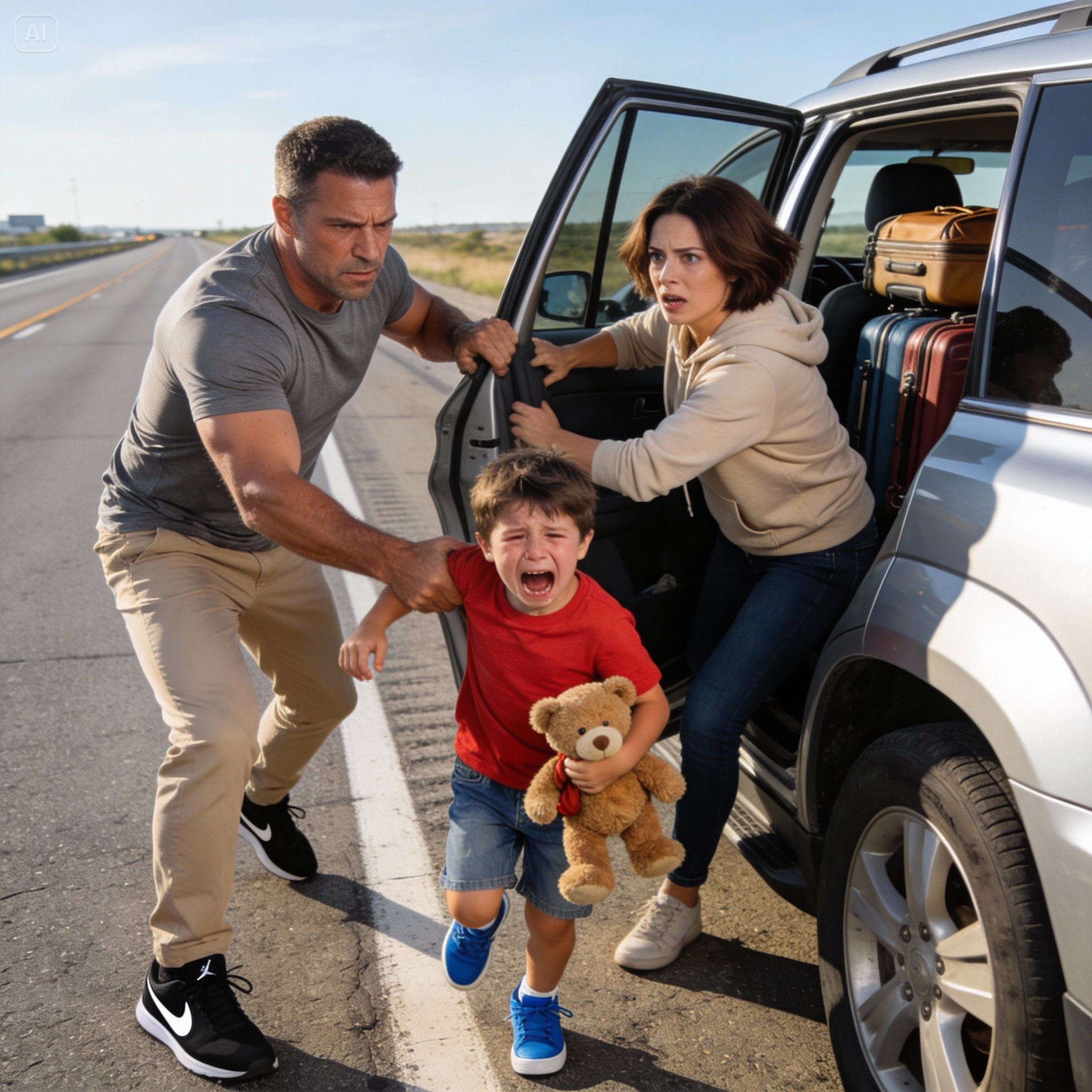 My husband unbuckled our toddler and threw us out of the car. ‘Brian, what are you doing?!’ I shouted. But when he sped off and I realized he’d packed everything—except my things—I knew this wasn’t sudden. It was a plan.