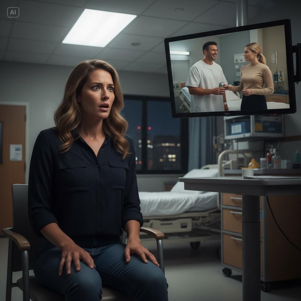 I Stayed Beside My Injured Husband for Days, but When the Head Nurse Slipped Me a Secret Note, I Checked the Hospital Camera—And What I Saw Exposed the Darkest Truth About Our Marriage.