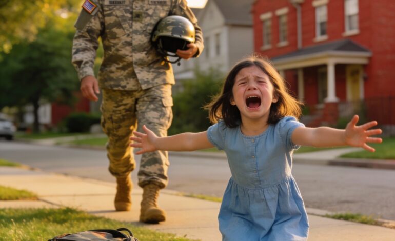 They destroyed my daughter’s honor roll certificate, assuming her father was gone forever, until i stepped down from the truck in full combat gear.
