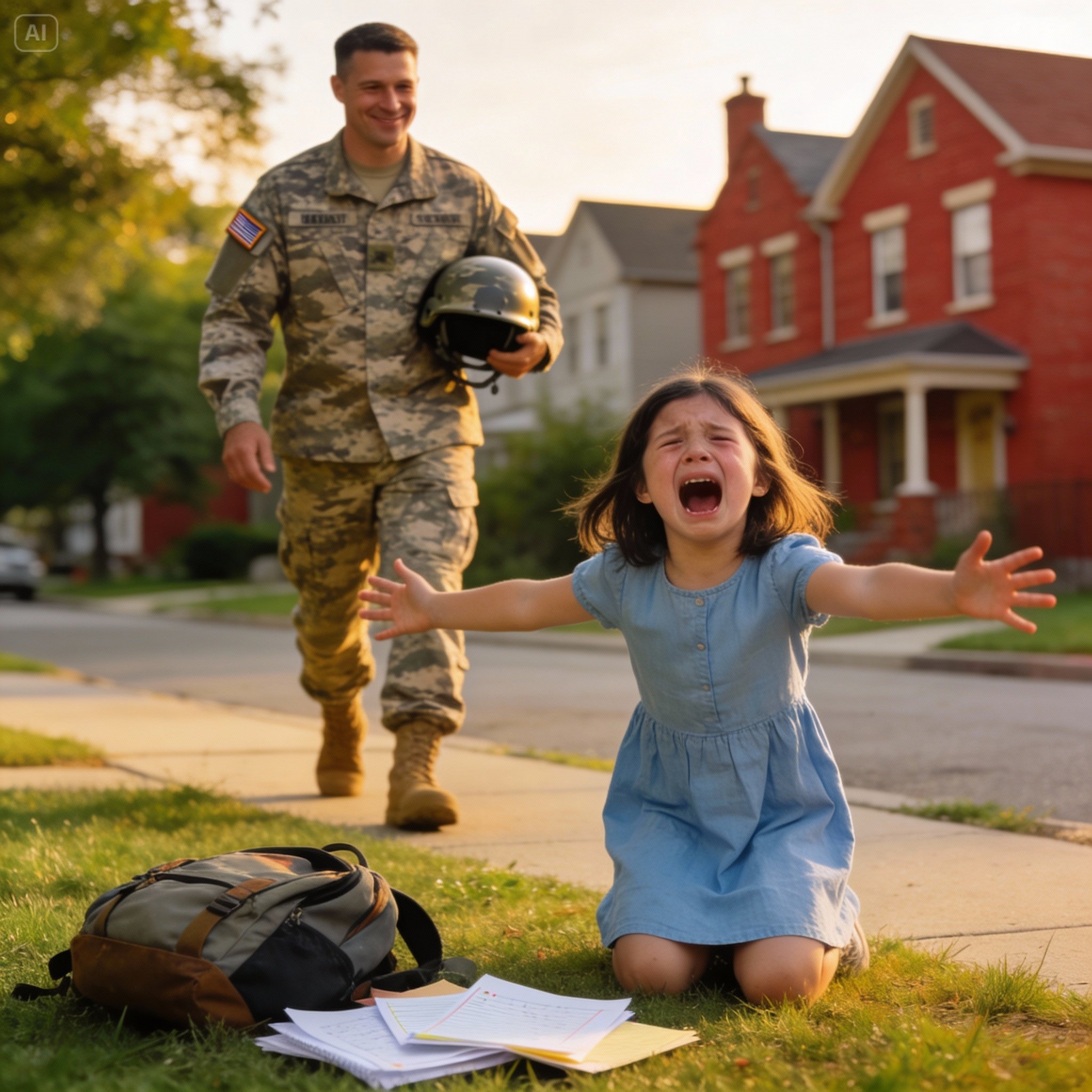 They destroyed my daughter’s honor roll certificate, assuming her father was gone forever, until i stepped down from the truck in full combat gear.
