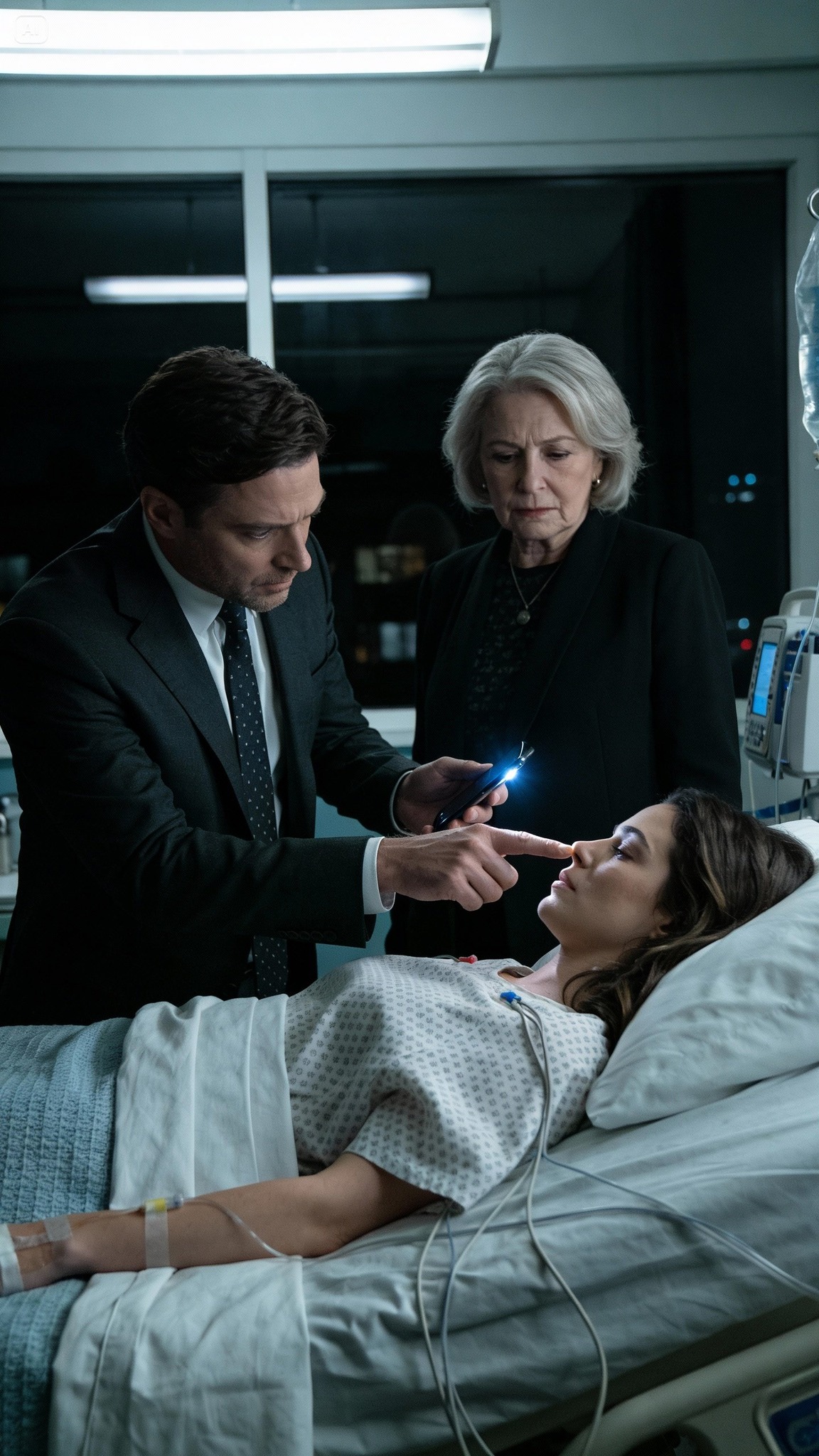 After losing my baby, I lay unconscious in the hospital and accidentally heard my husband and his mother planning to abandon me. They secretly unlocked my phone with my fingerprint and transferred all my savings. The next day, he bragged about their new mansion. What they didn’t know was that the banking app they used was…