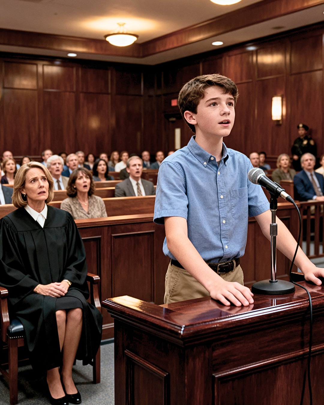 I found an abandoned baby in the hallway and raised him as my own. But when his biological mother, a millionaire, returned 17 years later, he said something in court that left everyone speechless