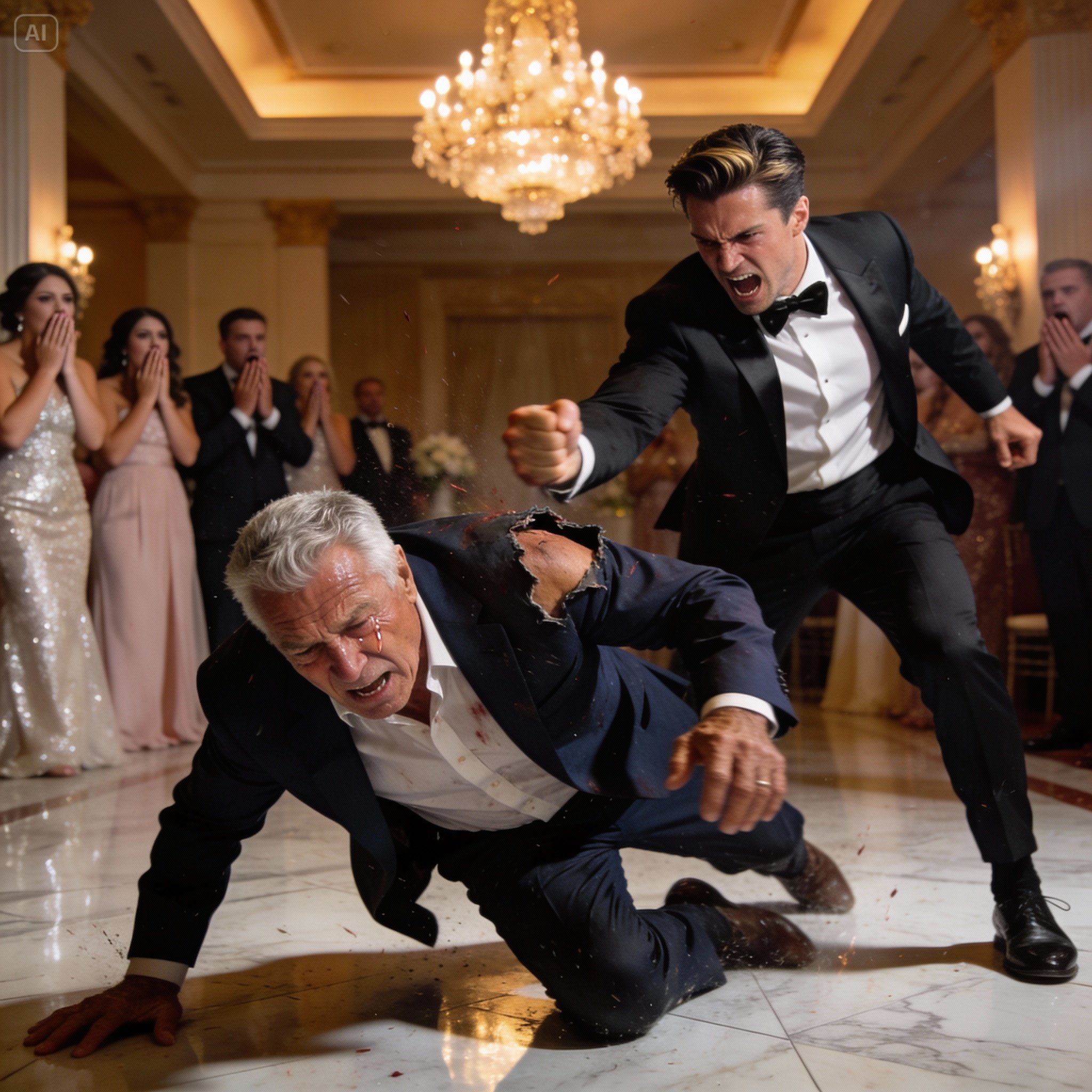 At my daughter’s wedding, my son-in-law ordered me to hand over the keys to my farm in front of two hundred guests. When I said no, he slapped me so hard I lost my balance. I walked out and made a call… he went hysterical when he saw who it was!