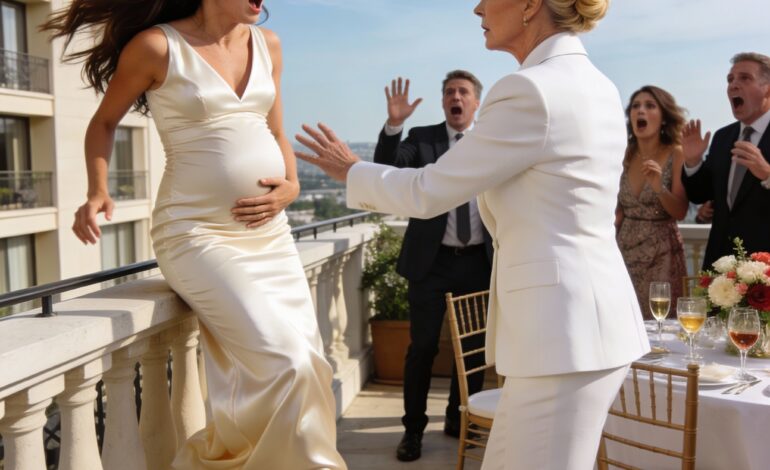 Told my mother-in-law I was pregnant during a family dinner. She accused me of faking it for money—then pushed me off a hotel terrace to “expose the lie.” But at the hospital, the truth stunned everyone…