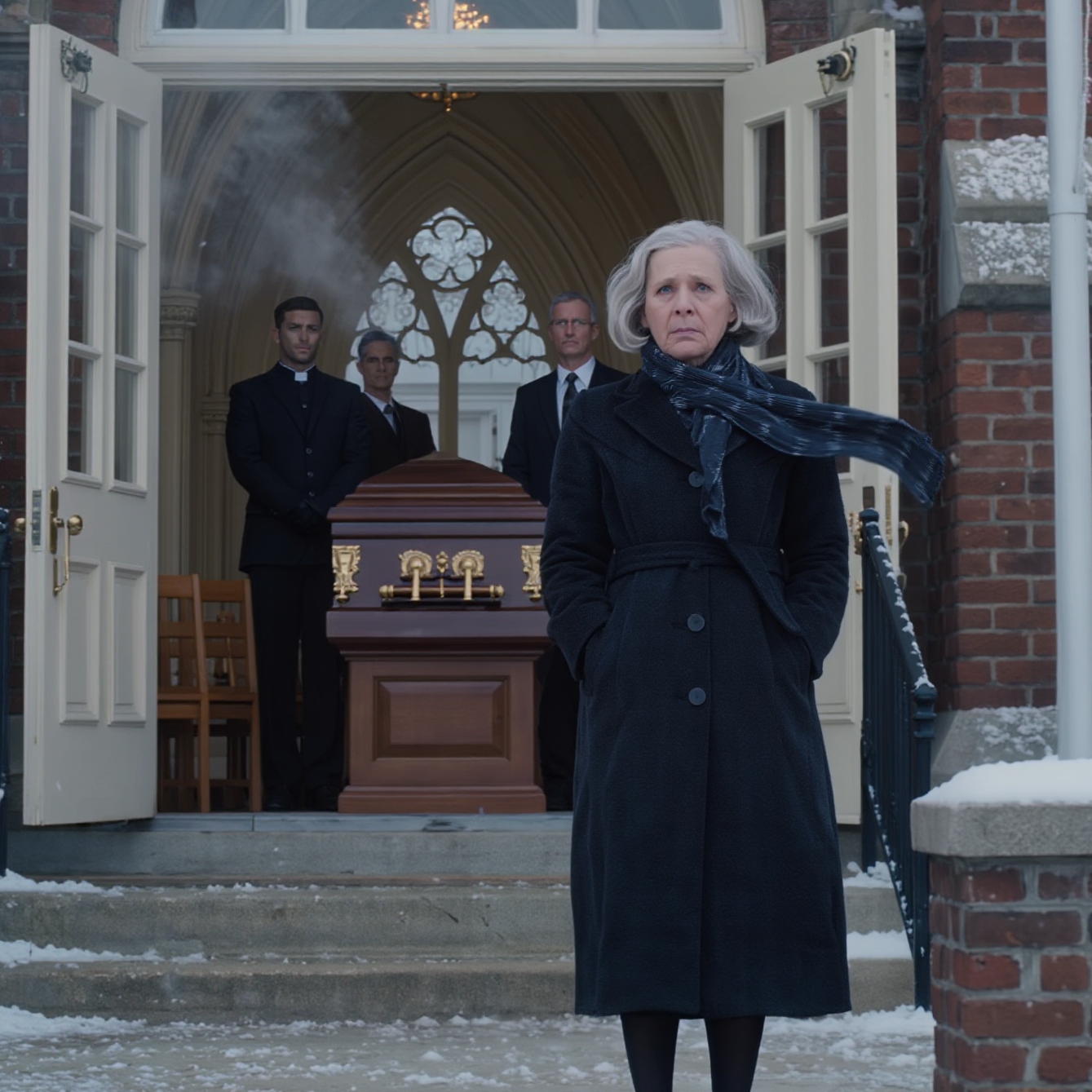 At my husband’s funeral, no one came except me. My children chose partying over showing up to say goodbye to their father. I stood there alone in the cold wind, staring at row after row of empty seats, and I understood a truth so sharp it made me go numb: people can take all your love, and still turn their backs on the one day you need them most.