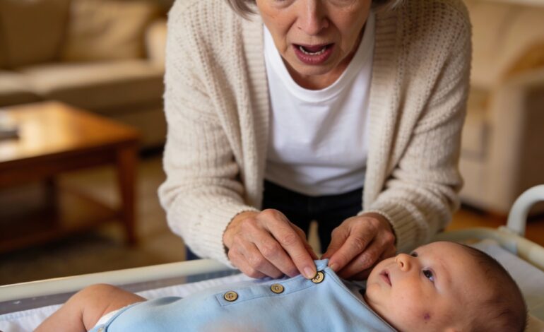 My grandson cried like he was in pain. I thought he was just fussy — until I lifted his onesie. I rushed him to the ER… and that’s when the truth began to unravel.