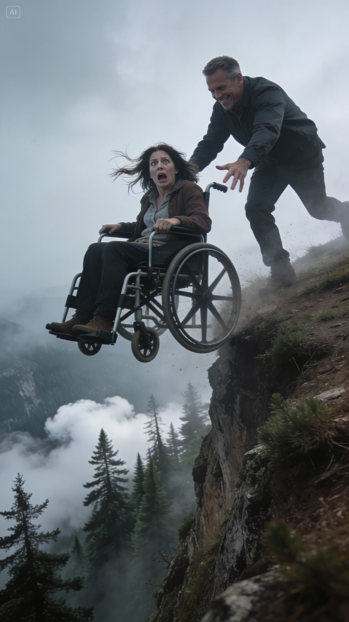 Our marriage was falling apart when my husband planned a romantic escape to the mountains. At the highest point, he revealed his plan to claim my $3 million insurance and pushed my wheelchair down the hill. The next day, he screamed when a lawyer called to say I had secretly changed the beneficiary.