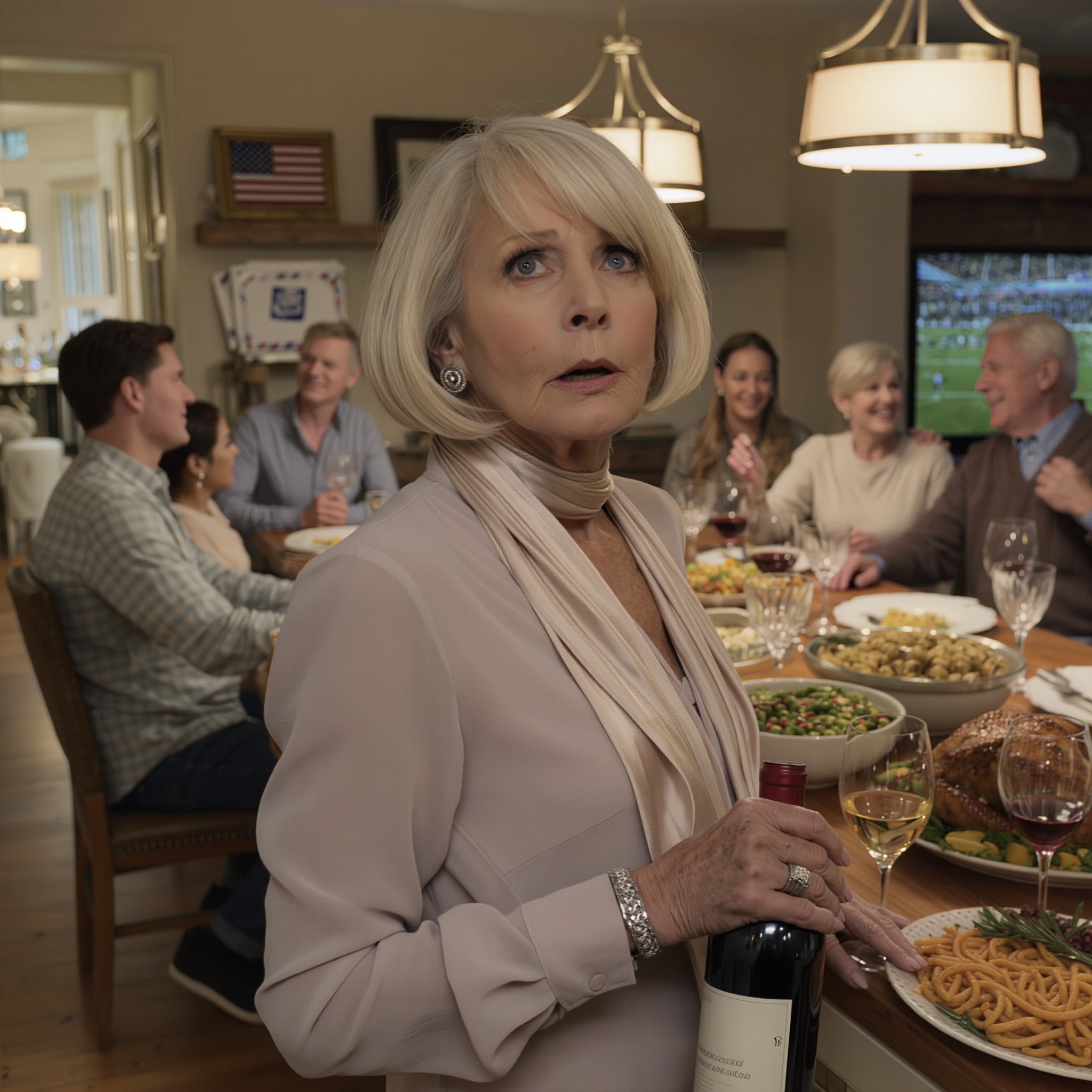 At a dinner I paid for and cooked myself, my daughter-in-law laughed and introduced me to her parents as “the maid” right in front of my son—and he laughed too. The next morning, I didn’t cry or argue; I placed the full set of keys in her hand and said calmly, “Good luck paying the mortgage from now on,” then walked out of the house that was still in my name.