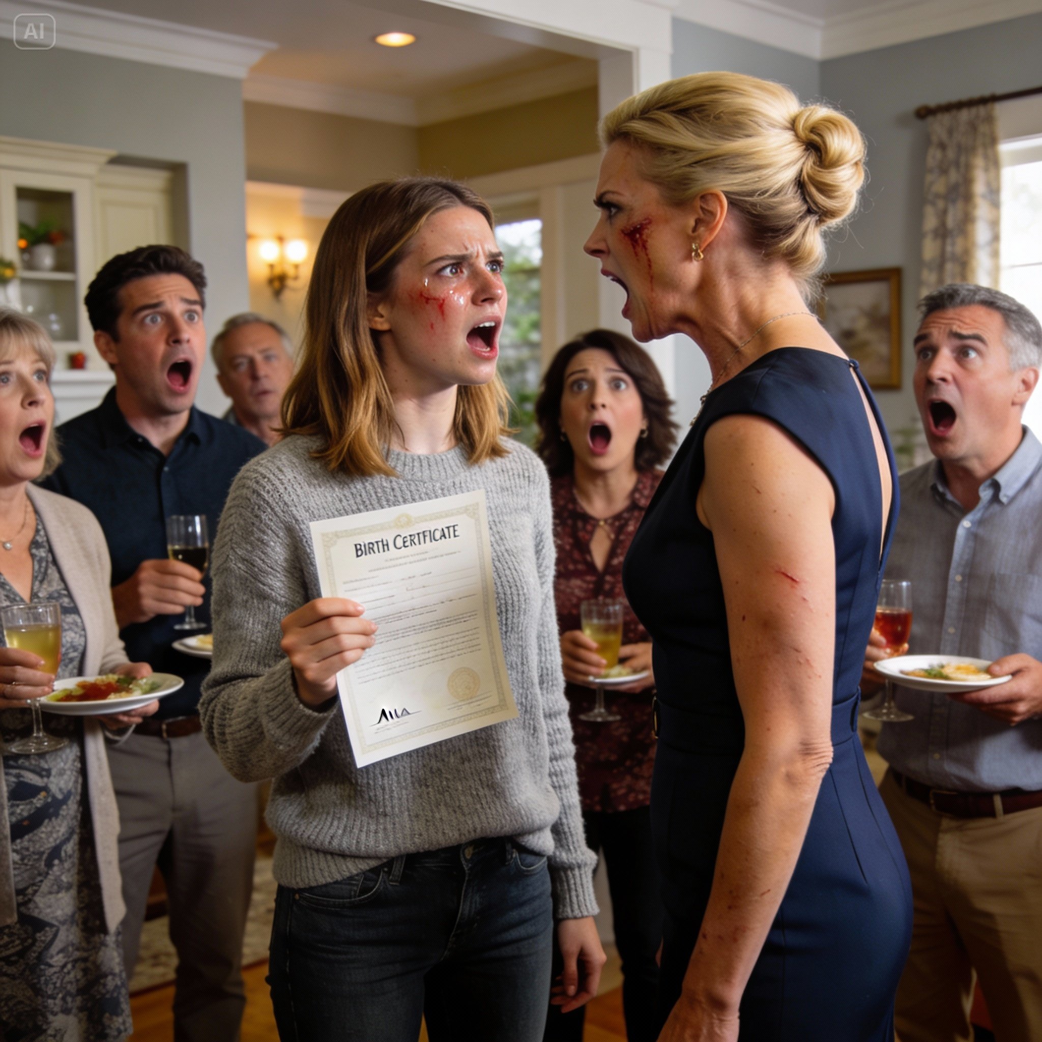 At the family reunion, my mom pulled me aside and said in a whisper: “I never wanted you.” I froze. She looked at me, gave a little smirk, and then walked away. I couldn’t hold back the tears. My dad came up to me and looked at me with a soft smile. He showed me my birth certificate.