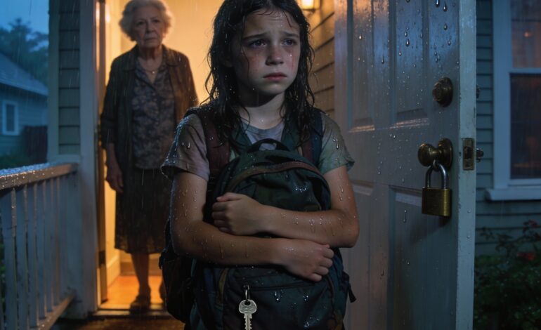 My 11-year-old daughter came home and her key didn’t fit. She spent five hours in the rain, waiting. Then my mother came out and said, “We have all decided you and your mom don’t live here anymore.” I didn’t shout. I just said, “Understood.” Three days later, my mother received a letter and went pale…