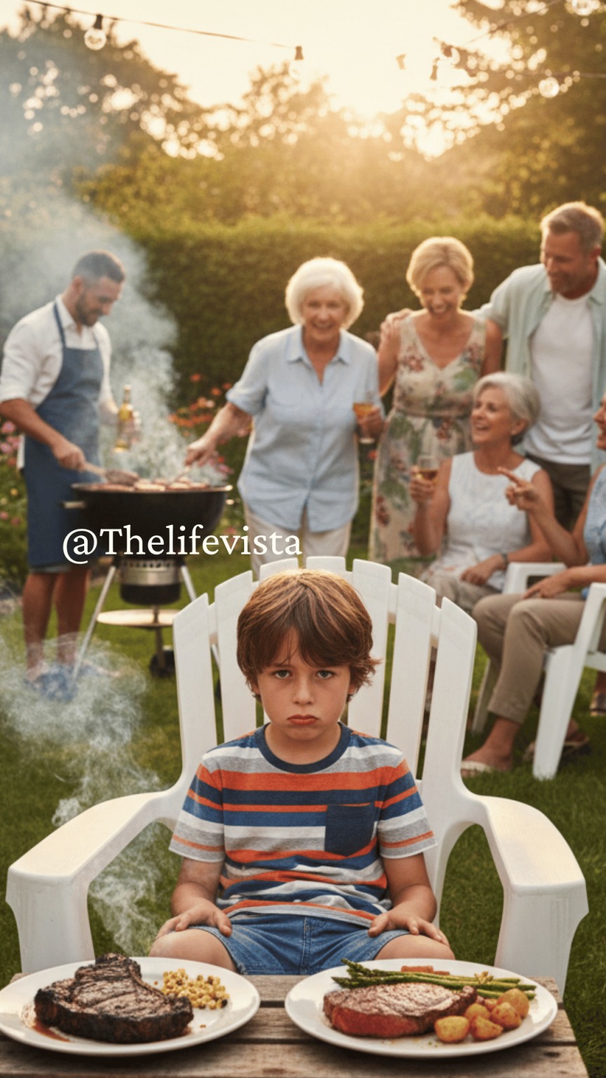 At our family BBQ, my son was given a burnt piece of meat while my nephew got a perfect steak. Everyone laughed—except my child. What they didn’t realize was that this one meal would unravel everything they thought they had control over.