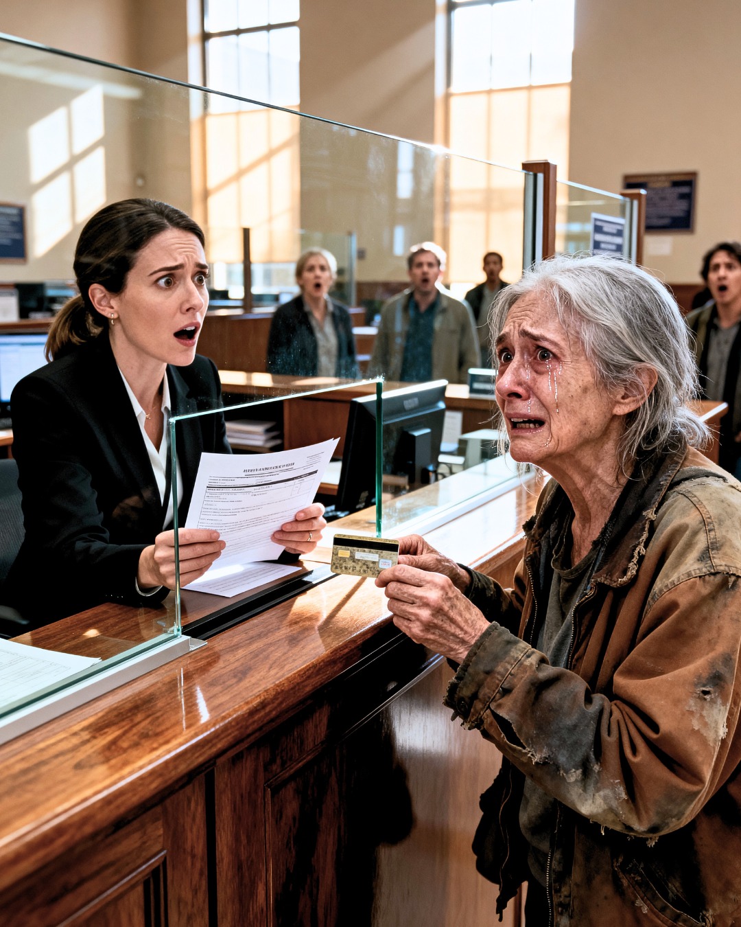 I’m 65 years old. I got divorced 5 years ago. My ex-husband left me a bank card with 300 dollars. I never touched it. Five years later, when I went to withdraw the money… I froze.