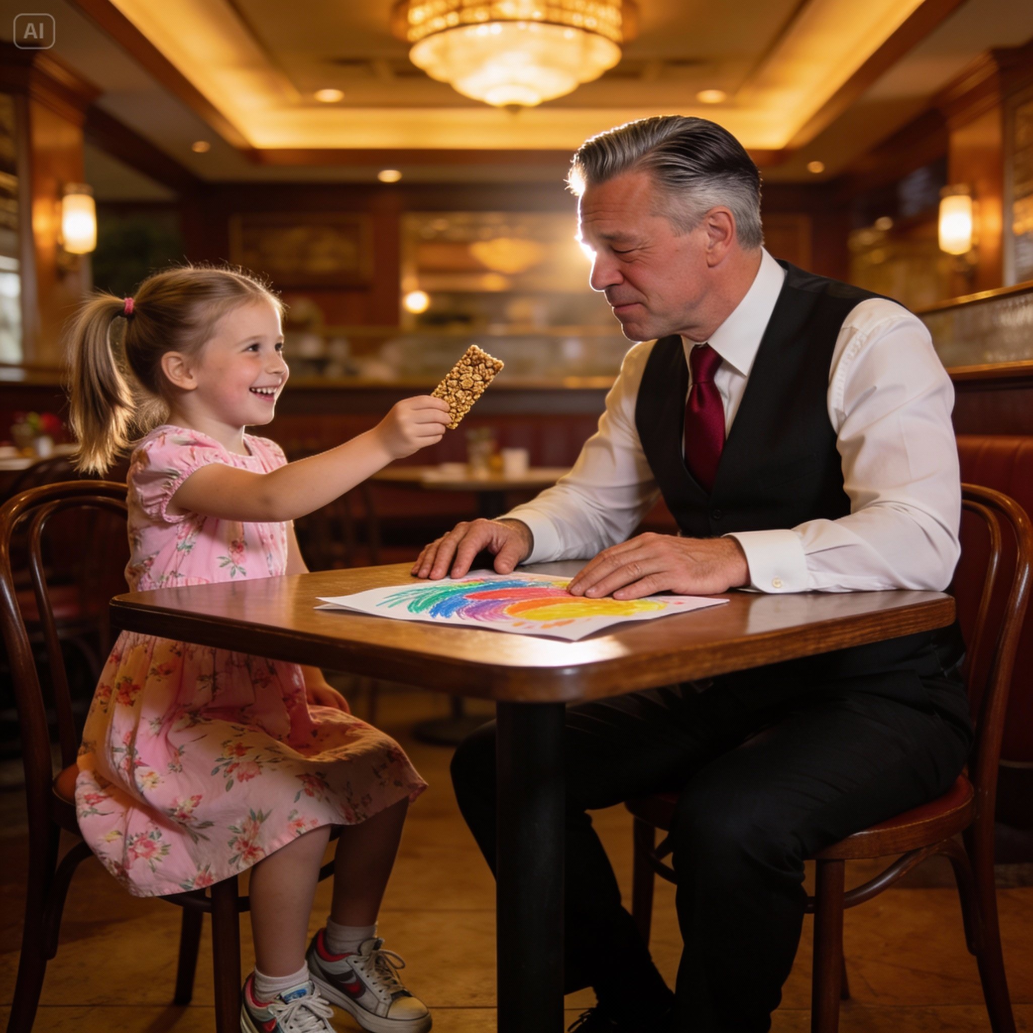 For seven years, a blind billionaire dined alone at the same table in silence. Then one evening, a cleaner’s daughter wandered in—and sat down. What followed changed both of their lives forever.