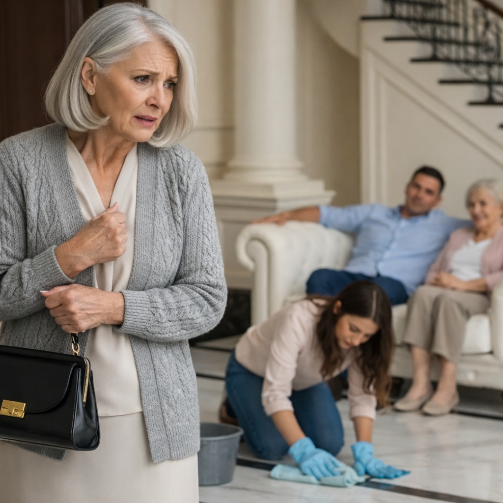 After 15 years away in the UK, I went numb when I saw my daughter living like a servant in the $4 million mansion I had left her. She barely recognized me—her eyes hollow and exhausted. Her husband and mother-in-law lounged on the sofa, giving orders as if the house belonged to them. I didn’t argue. I calmly called my lawyer and said exactly four words. What happened next left them frozen.