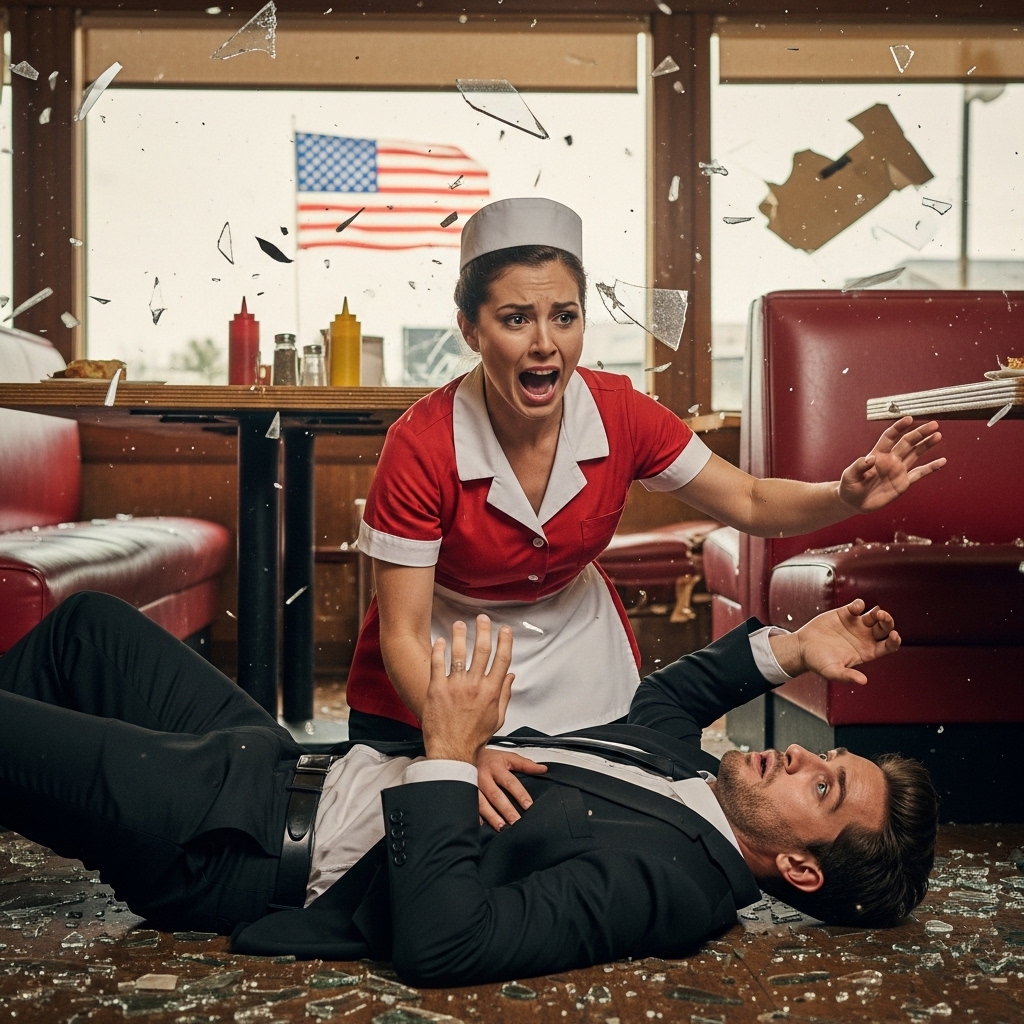 “Get Down!” The Poor Girl Threw Herself Over The Little Girl — Unaware Her Dad Was The Mafia Boss