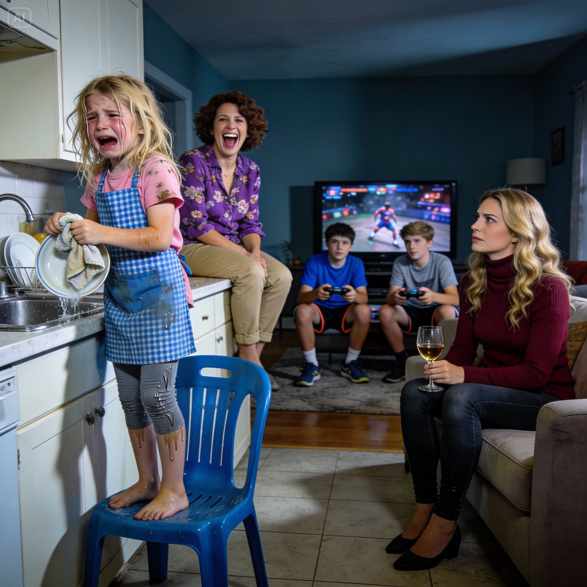 I left my daughter with family for one weekend. I came back to find her sobbing at the sink. My mother laughed, ‘She’s a maid now!’ I said nothing—and walked out.