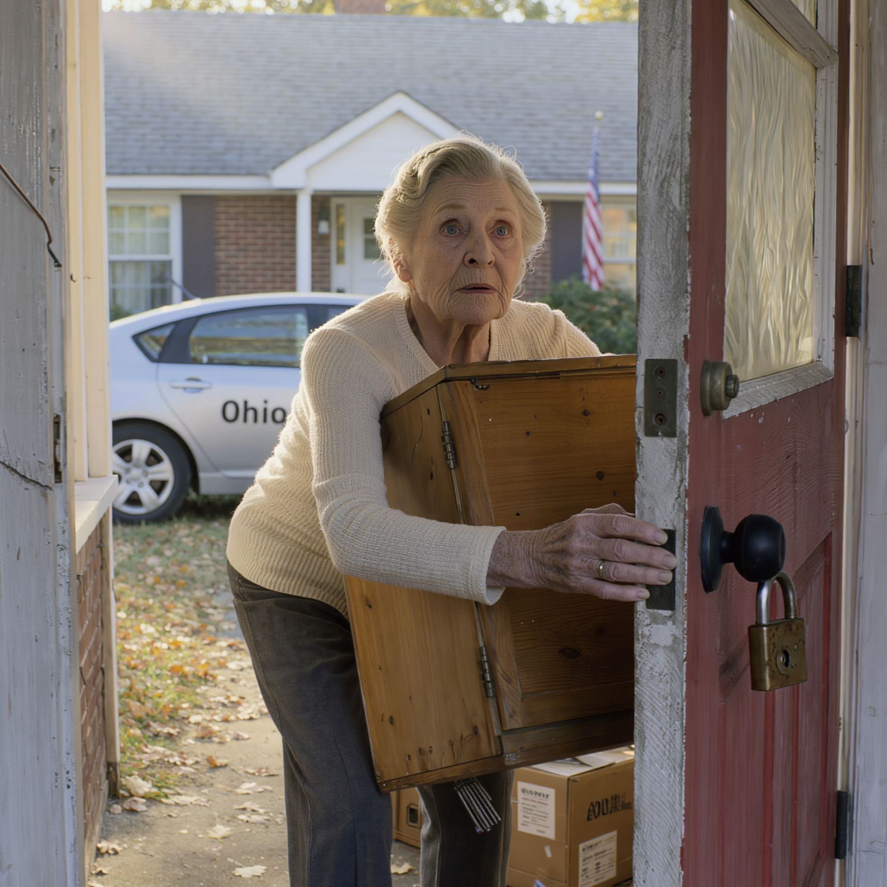After my husband died, I inherited an old storage shed. My son sneered, “Sell it—it’s just junk.” But when I moved an old cabinet, a room I’d never known about for 35 years was hidden behind it. I froze in place at what I saw.