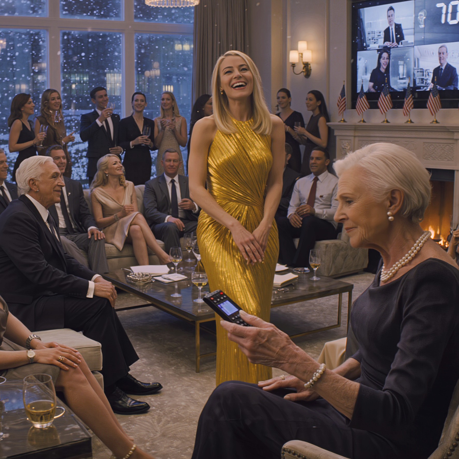 On New Year’s Eve, my daughter-in-law told me to go upstairs and watch the New Year’s countdown on TV because “this party isn’t for you.” Forty family members burst out laughing. Someone shouted, “Don’t forget to turn on the subtitles for her!” They had no idea I’d spent six months recording every word she said—and that at midnight, we’d all be watching something together on the biggest screen in the house.