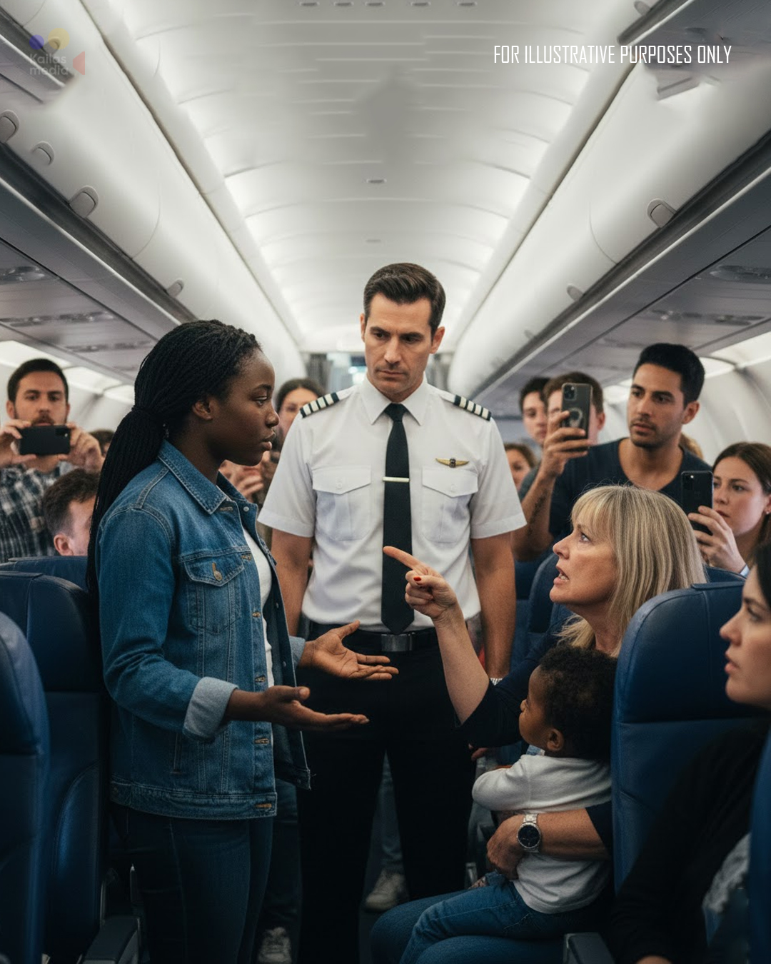 Mother Demands Black Passenger Give Up Her Seat — What the Pilot Did Next Stunned Everyone