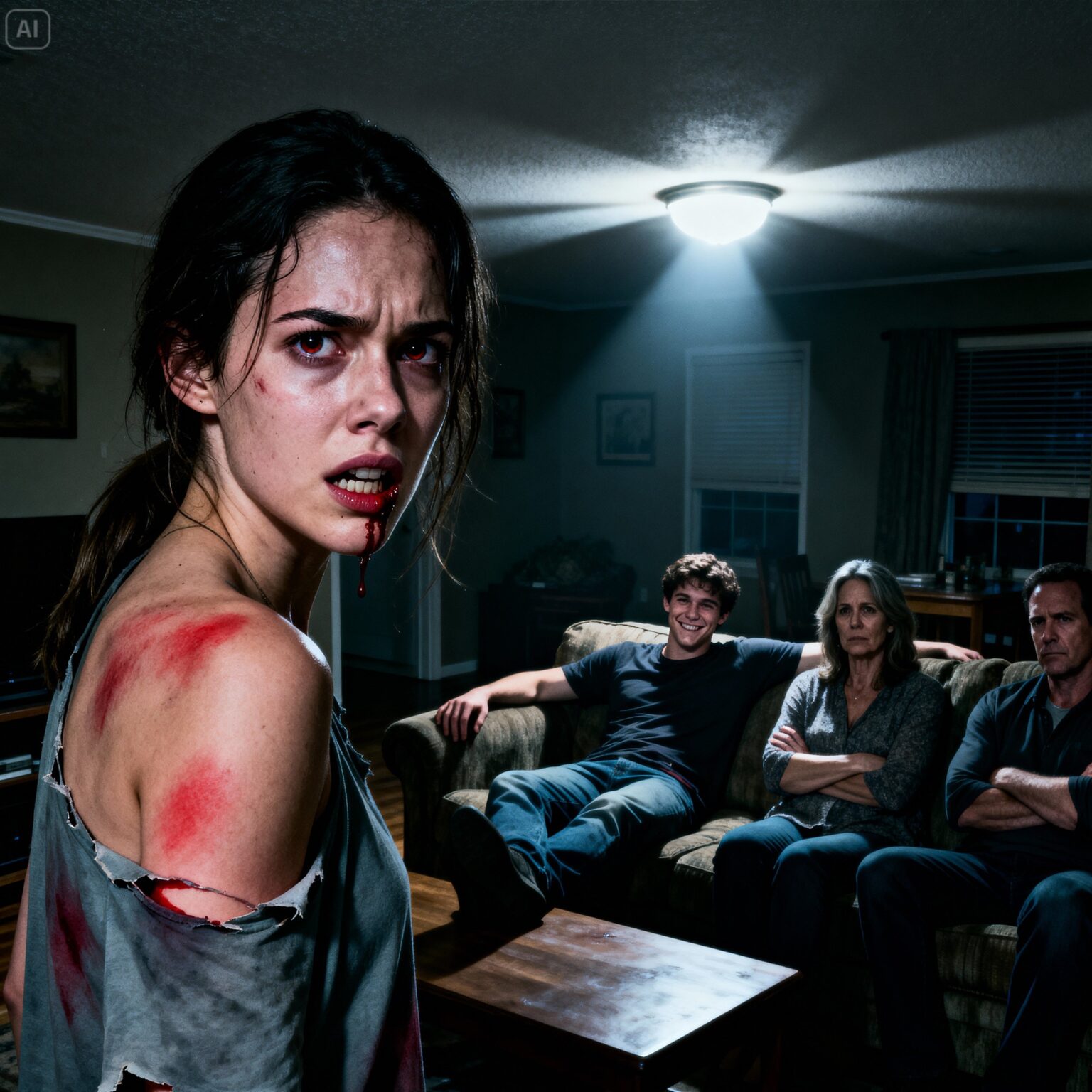 The belt sliced through the air and tore across my flesh as my brother ...