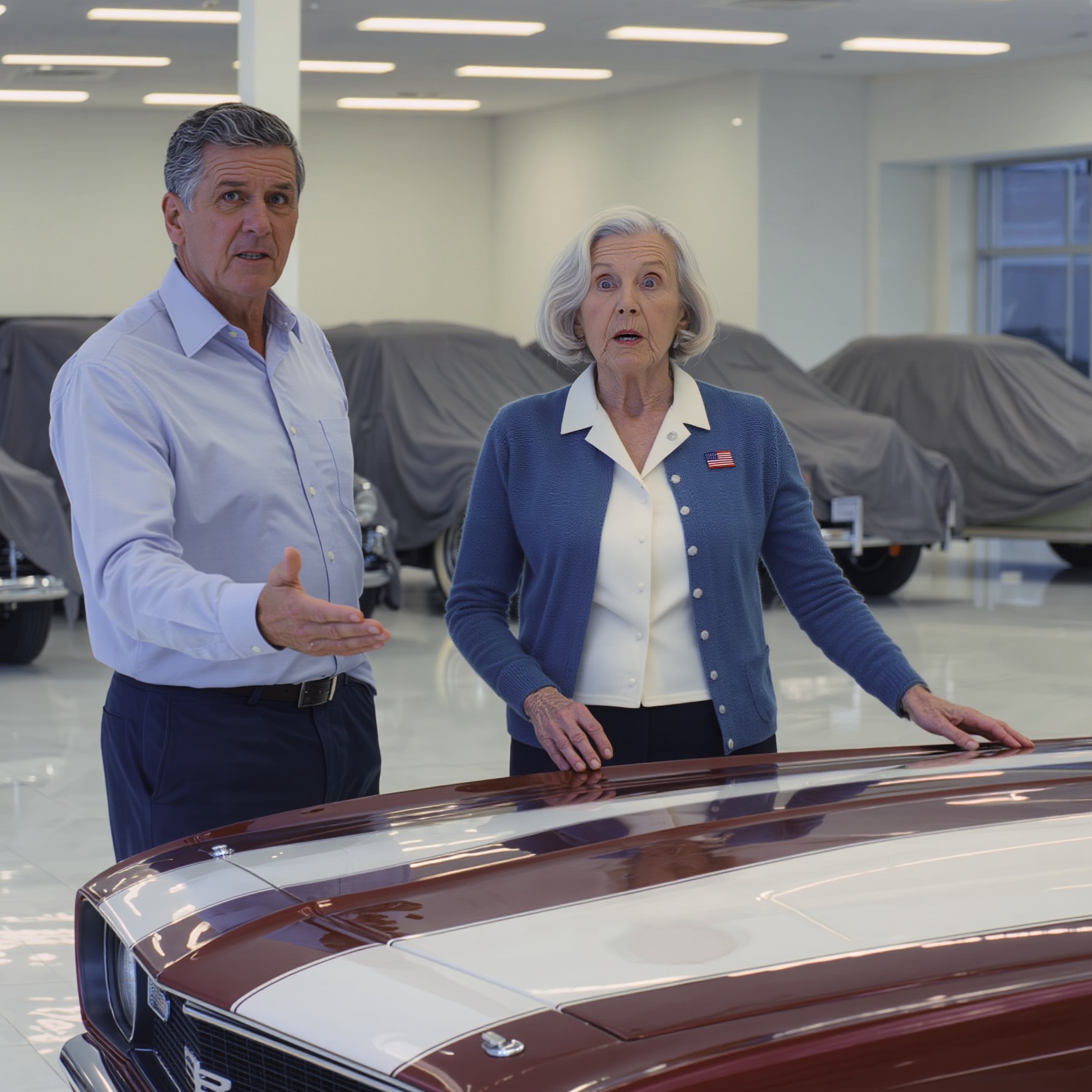 My son sold my late husband’s vintage car to take his wife to Paris. “I already sold it. My wife wants to go to Paris—just accept it!” My husband spent 20 years restoring that car. I was devastated. Then the buyer called: “Ma’am, your husband left something inside. You need to come right away!”