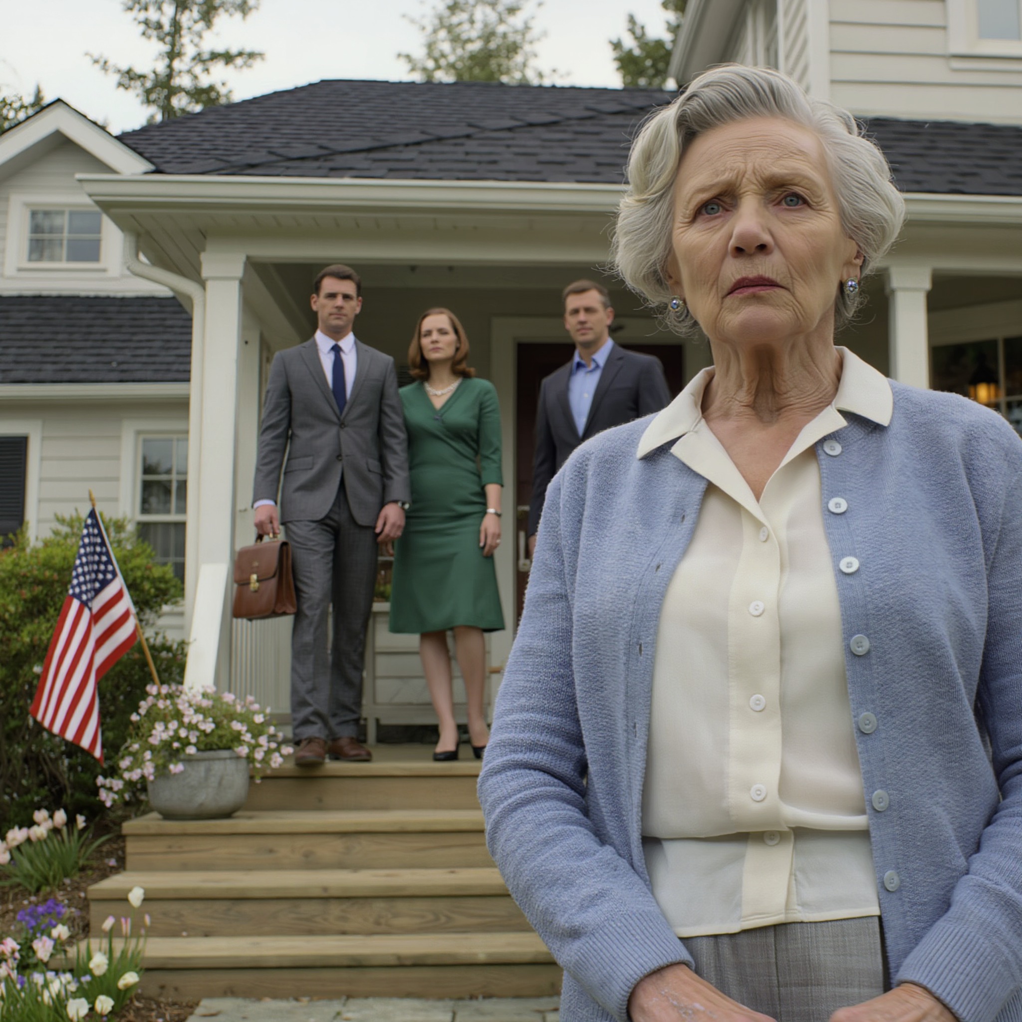 When my son got married, I kept quiet about the 520-acre ranch my late husband secretly left me and the money he’d been protecting for years. I thought staying silent was the safest choice—until three days after the wedding, my new daughter-in-law showed up at my door with a “financial adviser” and a notary, already carrying pre-filled papers, a plan to sell my house, and that same cold line: “Mom, you’re getting older.” But her smile vanished the second I hit record…