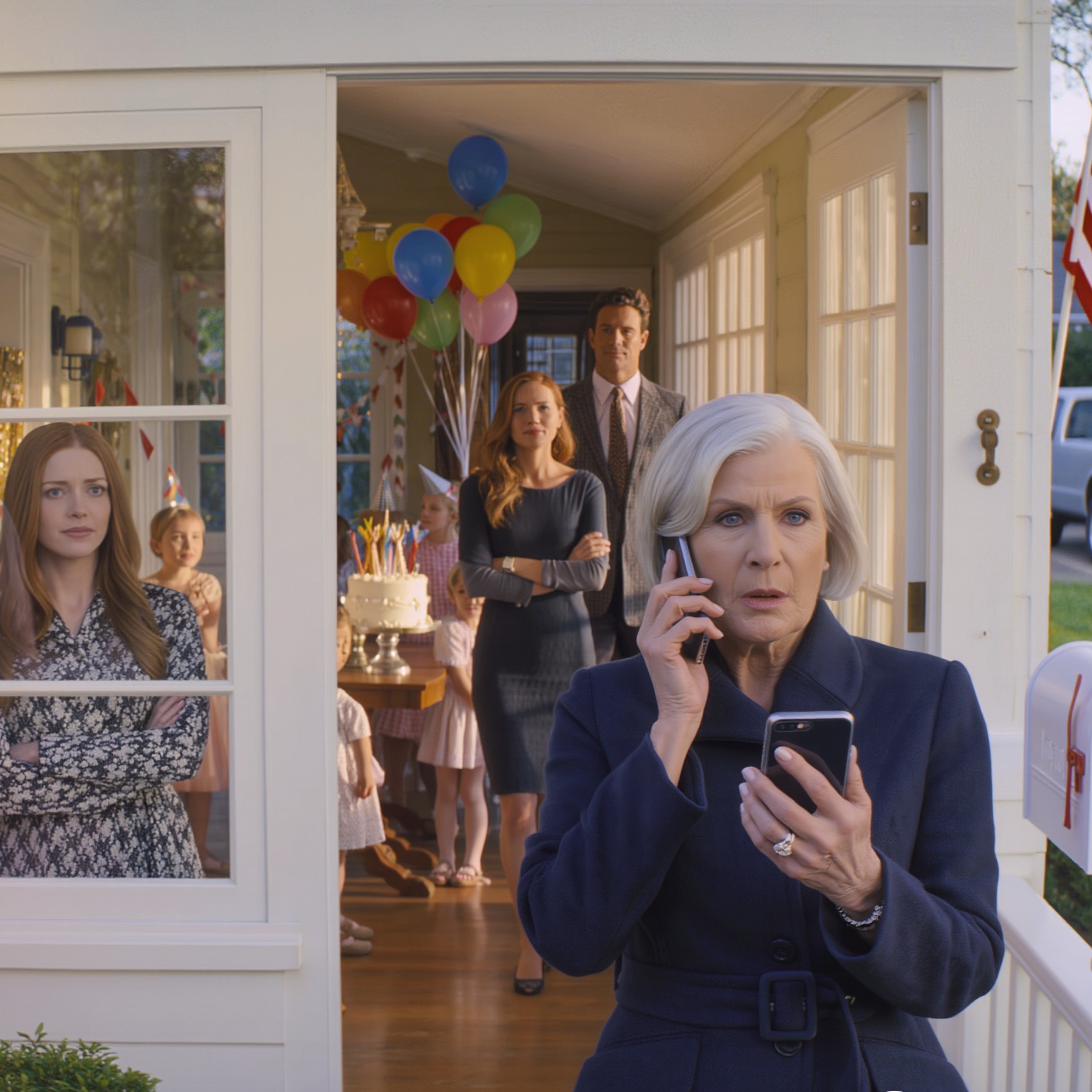 At my grandson’s sixth birthday, my daughter-in-law stared me down and said, “Stop interfering in our lives.” I didn’t argue—I walked outside, called my lawyer, and whispered four words: “Freeze the trust fund.” Two weeks later, she tried to withdraw $4 million for a new house, but the bank said the account was locked… and that’s when she realized who controlled it.