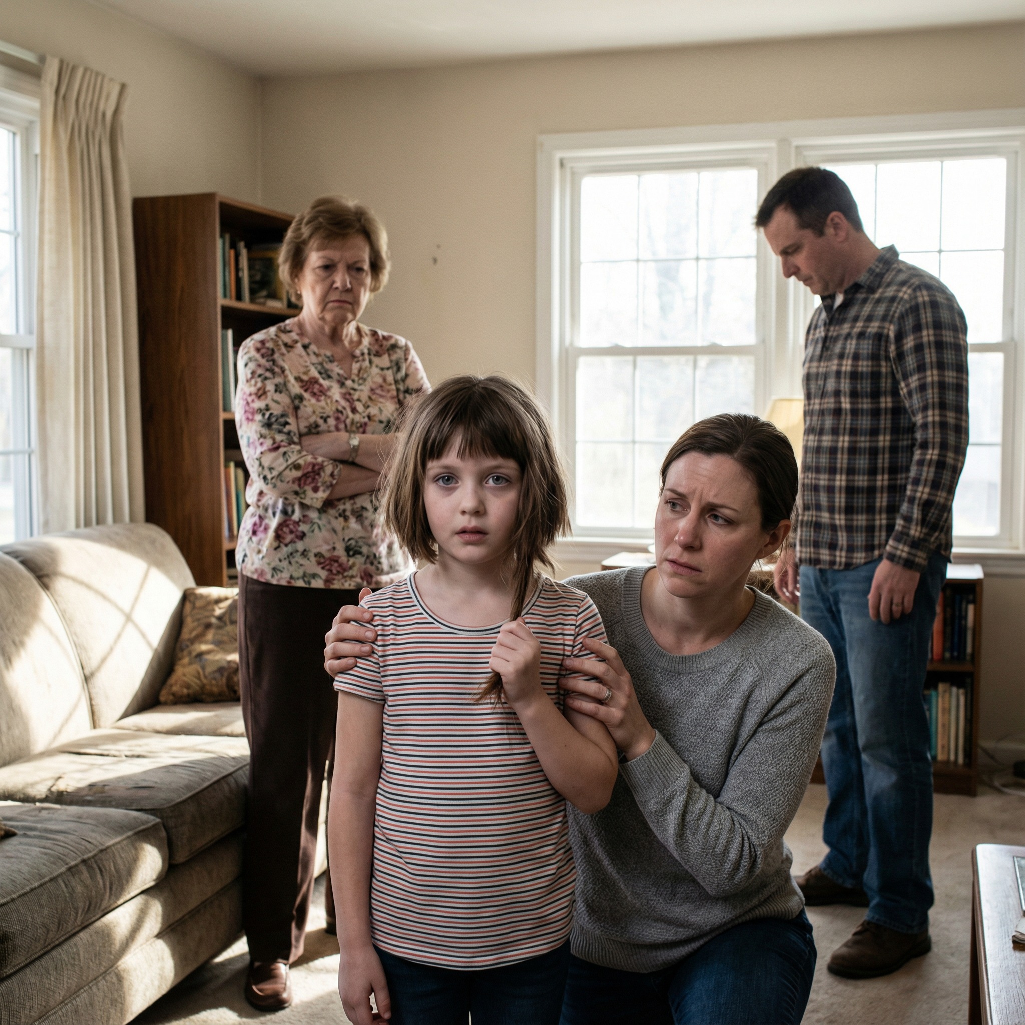 My MIL shaved my 8-year-old daughter’s waist-length hair while we were at work to ‘teach her humility.’ My child went silent. I didn’t argue. I filed one thing — and the judge forced my husband to choose.