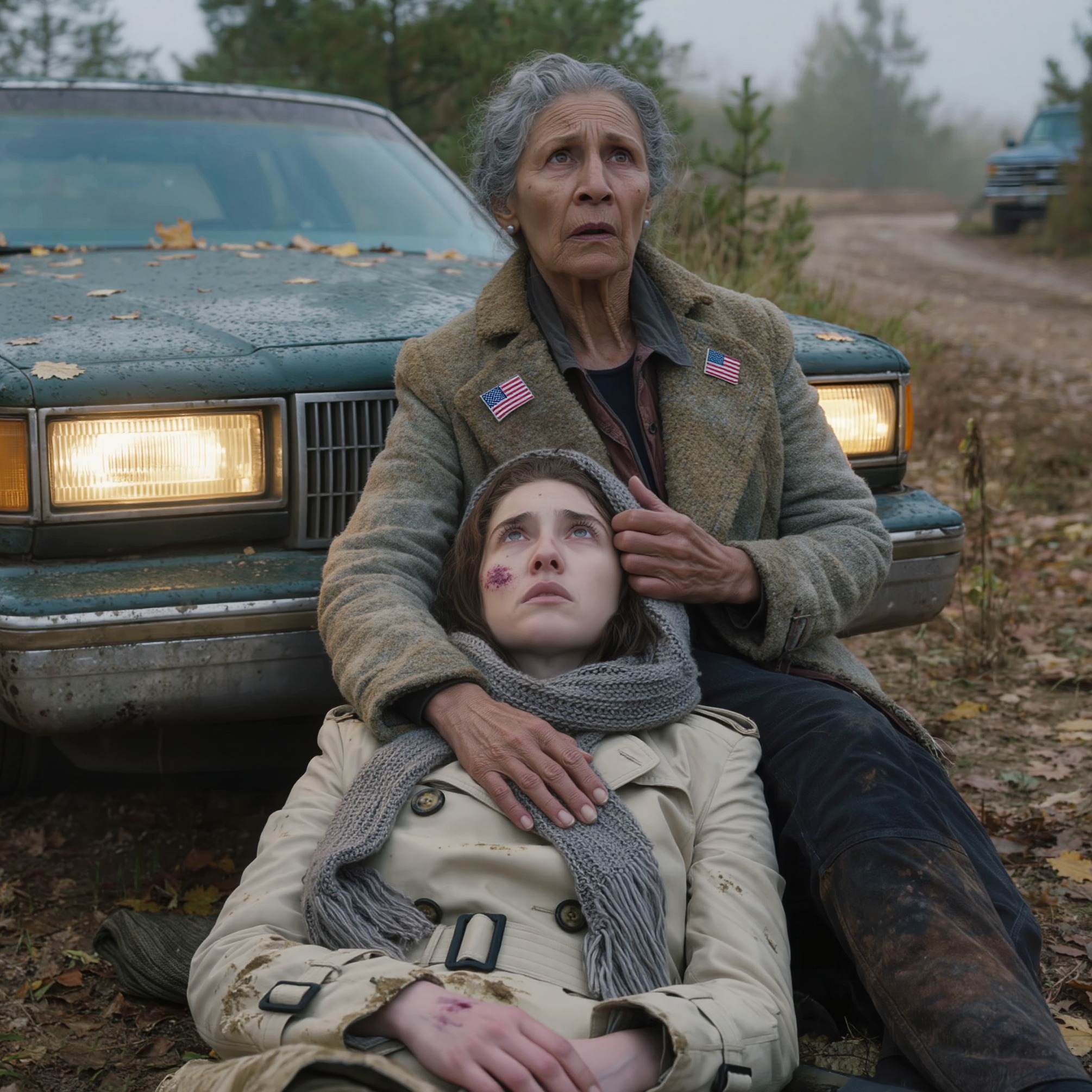 I found my daughter in the woods, her body covered in bruises, barely clinging to life. She whispered, “It was my mother-in-law… She said my blood is dirty.” I took her home and texted my older brother, “It’s our turn now. Time to use what Grandpa taught us.” That night, we opened Grandpa’s old trunk of keepsakes, and our plan to protect her and her baby began…