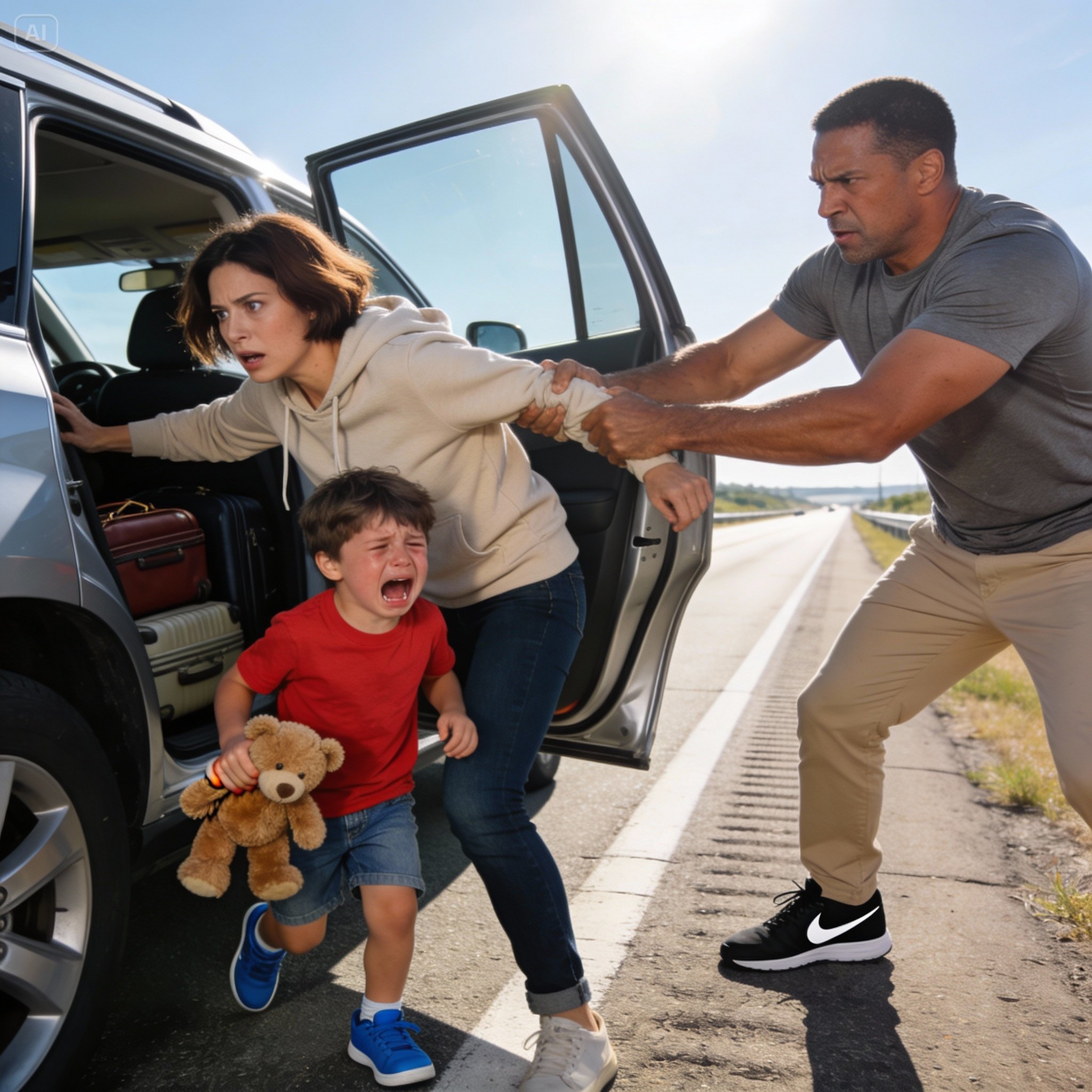 My husband unbuckled our toddler and threw us out of the car. ‘Brian, what are you doing?!’ I shouted. But when he sped off and I realized he’d packed everything—except my things—I knew this wasn’t sudden. It was a plan.