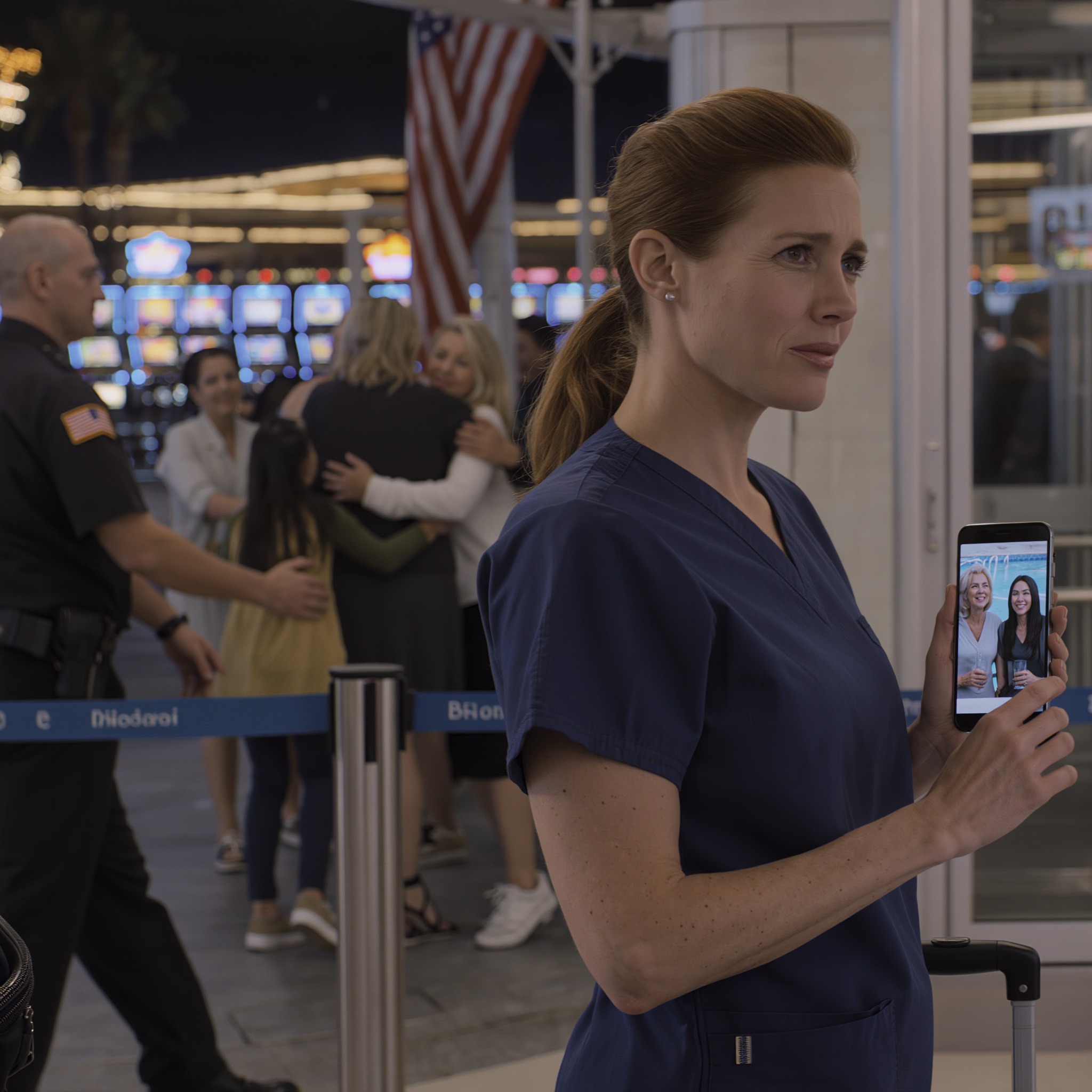 Ten years I worked overseas, sending money to pull my mom out of a $2M debt. But when I landed in Las Vegas, I stood alone at arrivals—she never came. Facebook did: my mom and my sister on vacation, smiling under the caption “Mom’s precious daughter.” I took one breath, then called the bank to freeze every card tied to my name. Ten minutes later, she rang from a checkout line, begging me to unlock it.