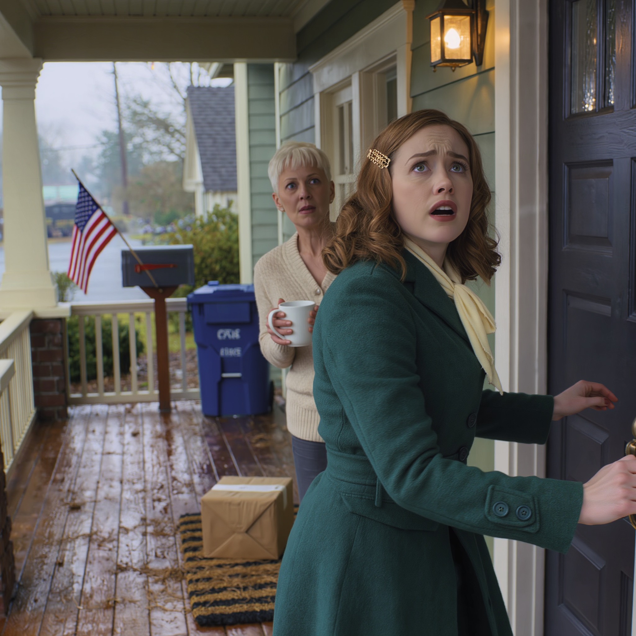 On New Year’s Day, my mom handed gifts to everyone in the living room—except me—then told me I was “only invited out of habit” and “the odd one out.” I smiled, walked out into the January cold, and didn’t argue once. But at 8:30 a.m. the next morning, a mysterious box appeared on their front porch, and my sister’s scream cut through the house: “Mom—look at this!”