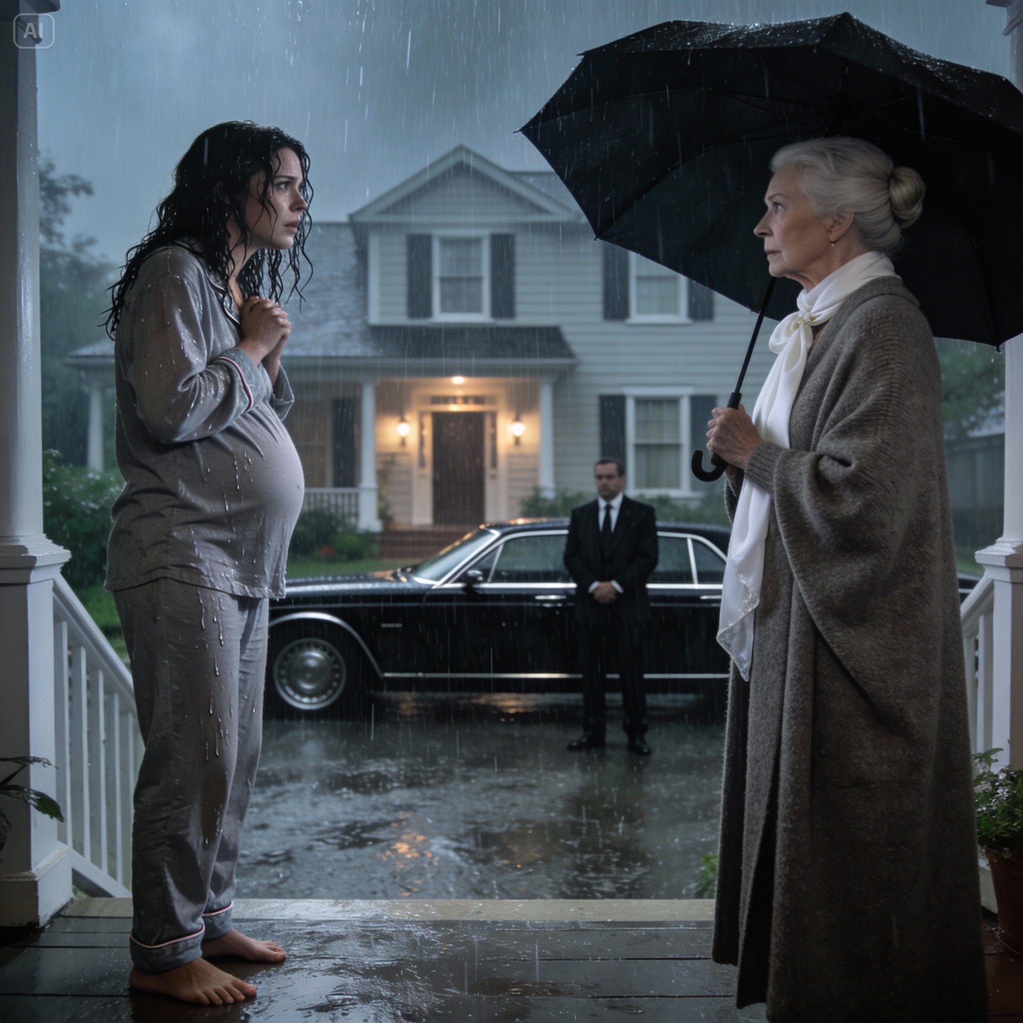 He shut the door in my face during a storm and left me shivering outside. Then my billionaire grandma showed up, saw me soaked to the bone, and calmly said to her assistant, ‘Call demolition. This house ends today.’