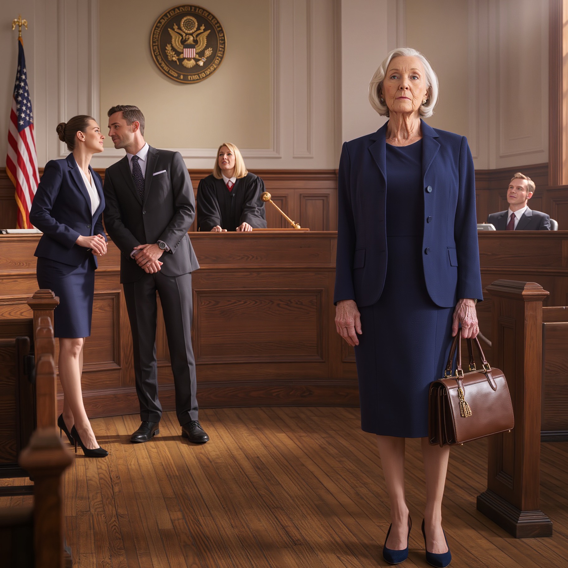 My millionaire husband left everything to me and left nothing to our daughter. She and her husband thought I was just an ordinary housewife and sued me for forging the documents. When I walked into court, they laughed—until the judge recognized me and said, “Is it really you?” They had no idea who I was.