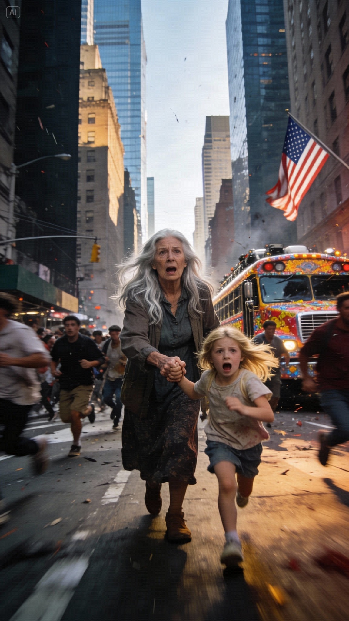 At the Thanksgiving parade, my 6-year-old granddaughter grabbed my hand tightly, her voice shaking.