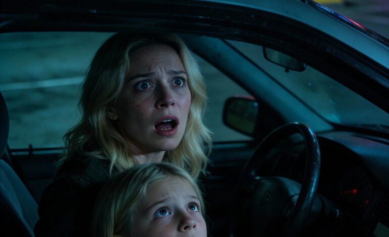 In the dimly lit underground parking garage at the mall, my daughter suddenly tightened her grip around my arm.