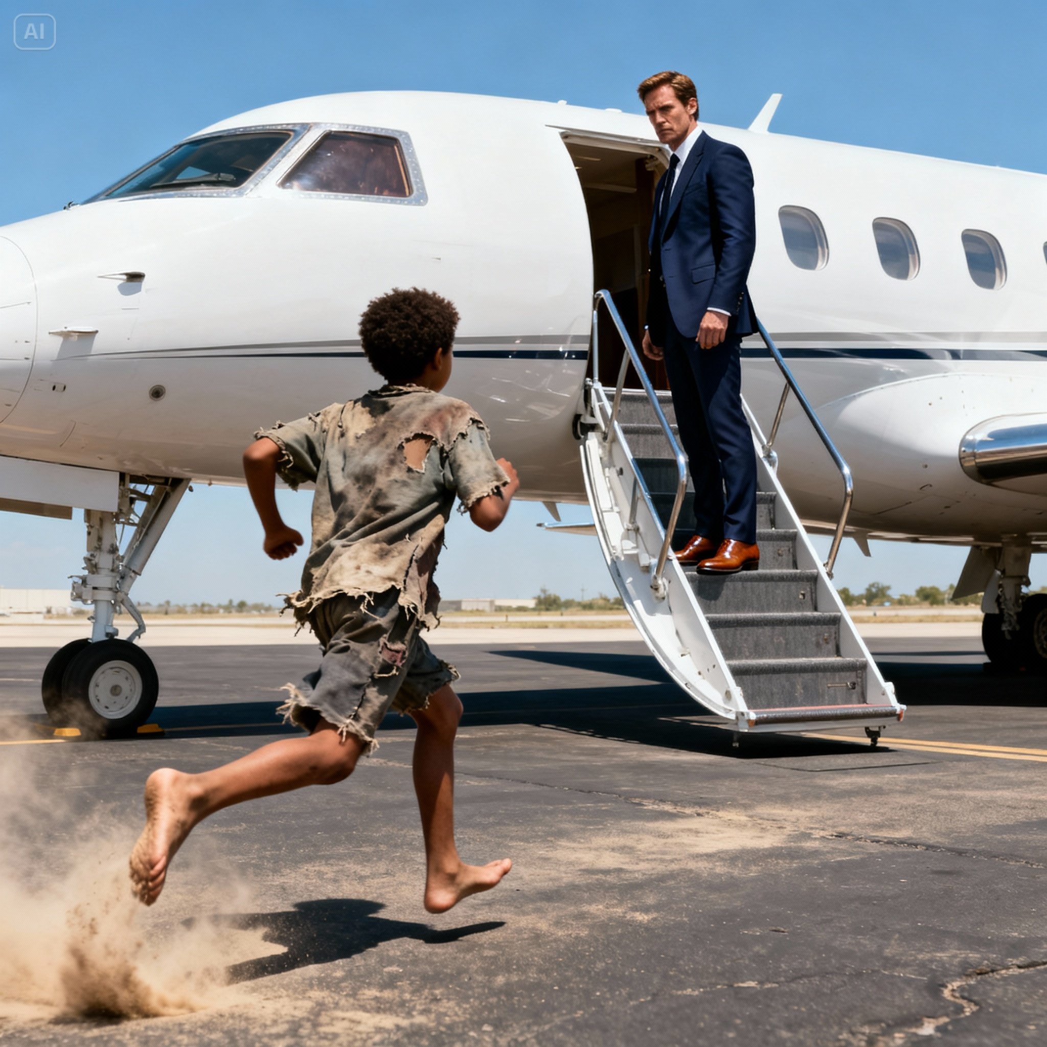 12-Year-Old Street Boy Warns Billionaire Not to Board His Plane: What the Mechanics Found Seconds Later Left Everyone in Shock…