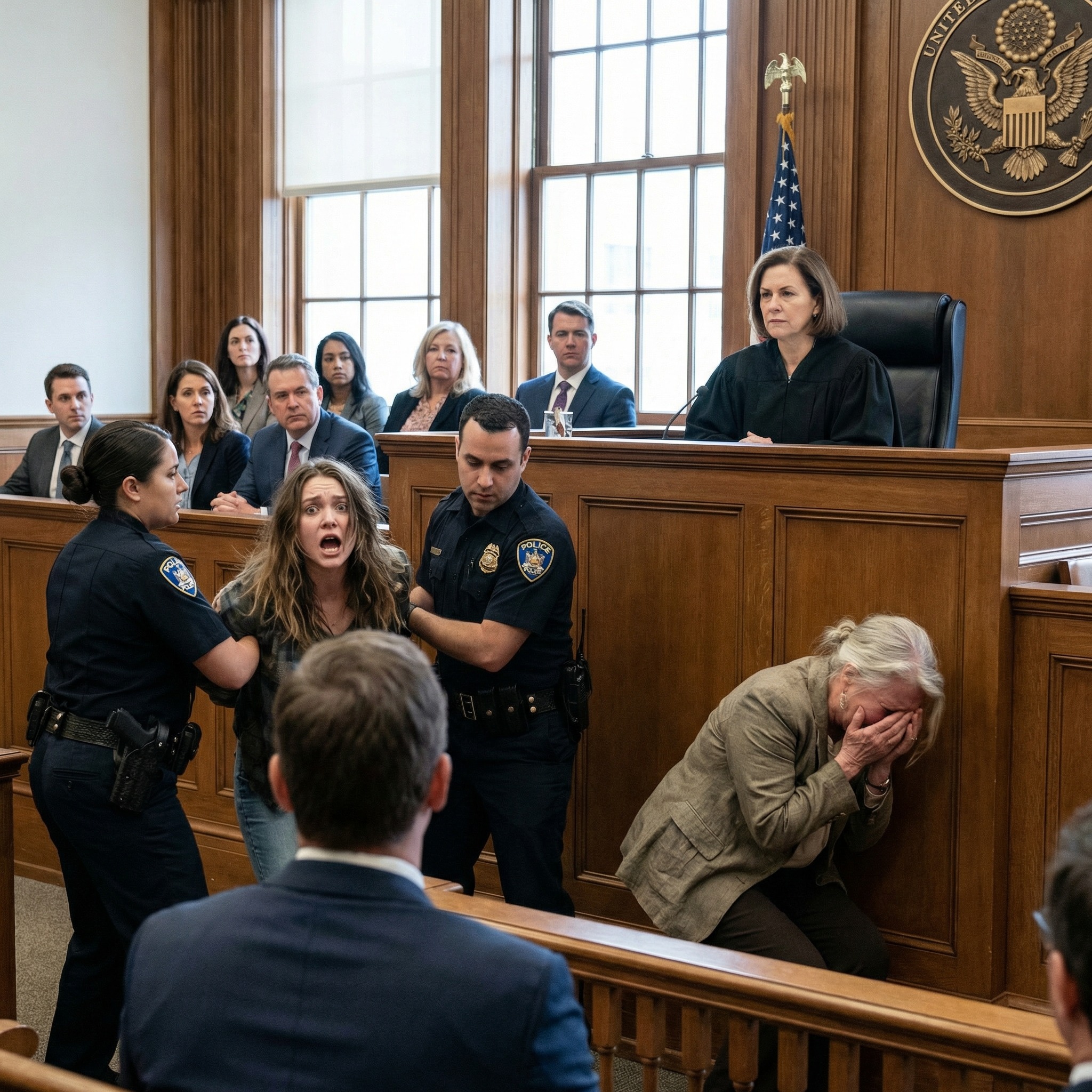 I never told my parents I was a federal judge. To them, I was still the “dropout failure,” while my sister was the golden child. Then she took my car and committed a hit-and-run. My mother grabbed my shoulders, screaming, “You have no future anyway! Say you were driving!” I stayed calm and asked my sister quietly, “Did you cause the accident and flee?” She snapped back, “Yes, I did. Who would believe you? You look like a criminal.” That was enough. I pulled out my phone. “Open the court,” I said. “I have the evidence.”