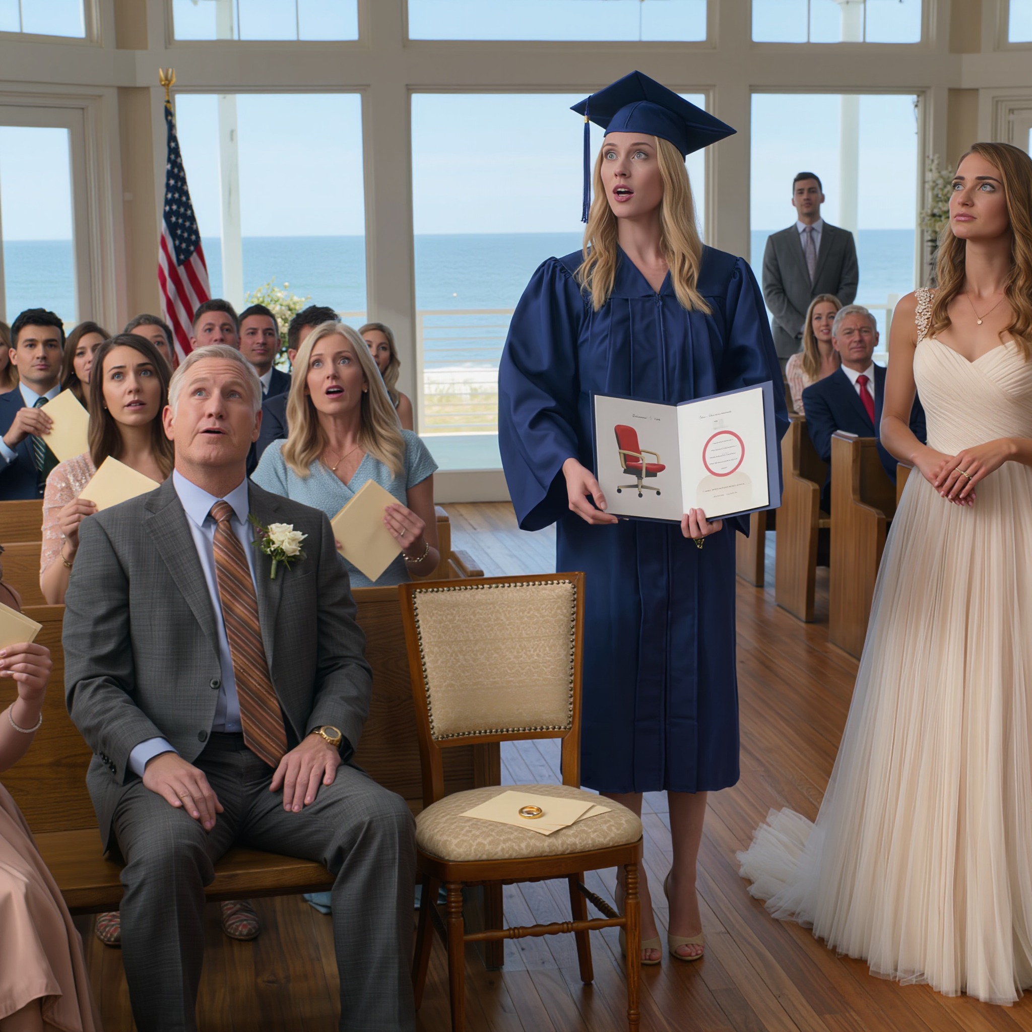 MY DAD SKIPPED MY GRADUATION FOR HIS FIANCÉE—SO I WALKED INTO THEIR WEDDING WITH AN EMPTY SEAT