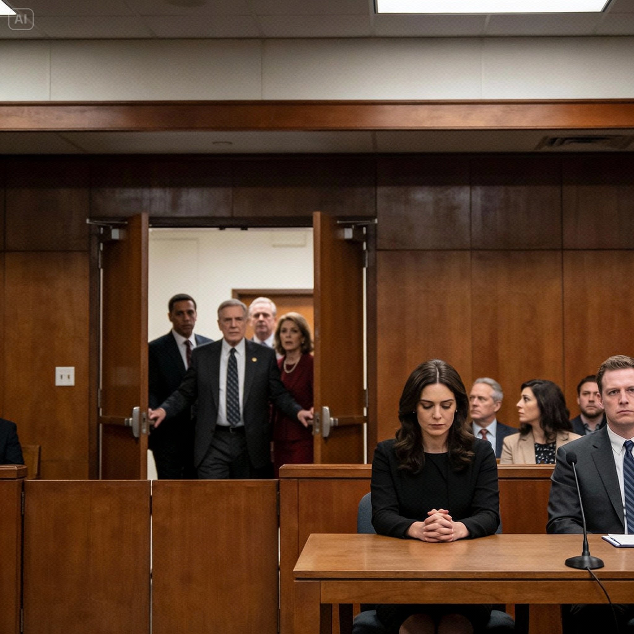 The Courtroom Was Quiet as She Waited — Until Her Family Appeared and Shocked Everyone