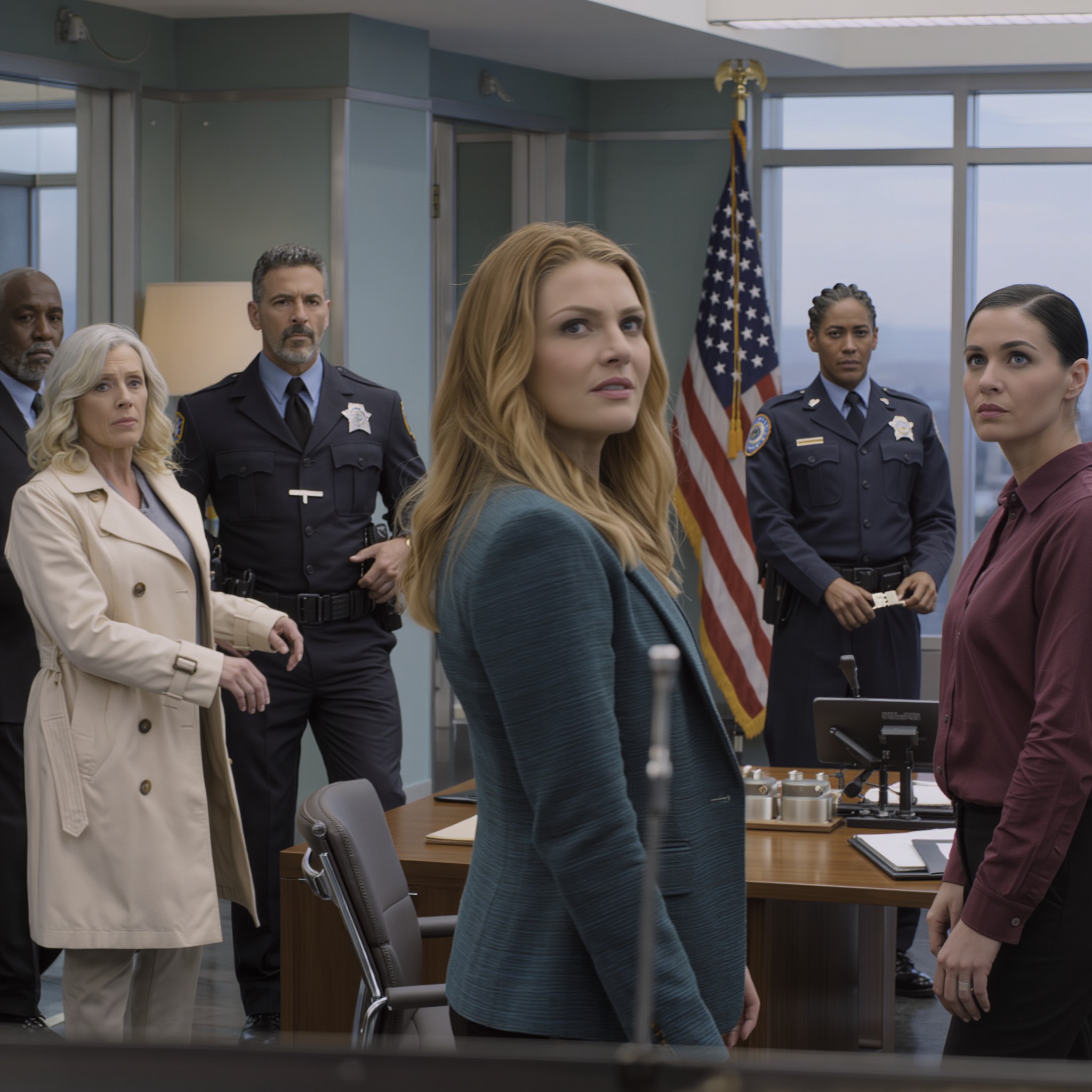 In the middle of a meeting at our Chicago office, HR texted one word: “Now.” When I walked in, my parents were already waiting beside her desk. My father dropped a folder: “She embezzled company money.” My mother smiled: “Agree today—or you’re finished.” HR said coldly, “Police are on the way.” I stayed calm and asked, “For what, exactly?” Then the officer heard my father’s name… and the whole room flipped.