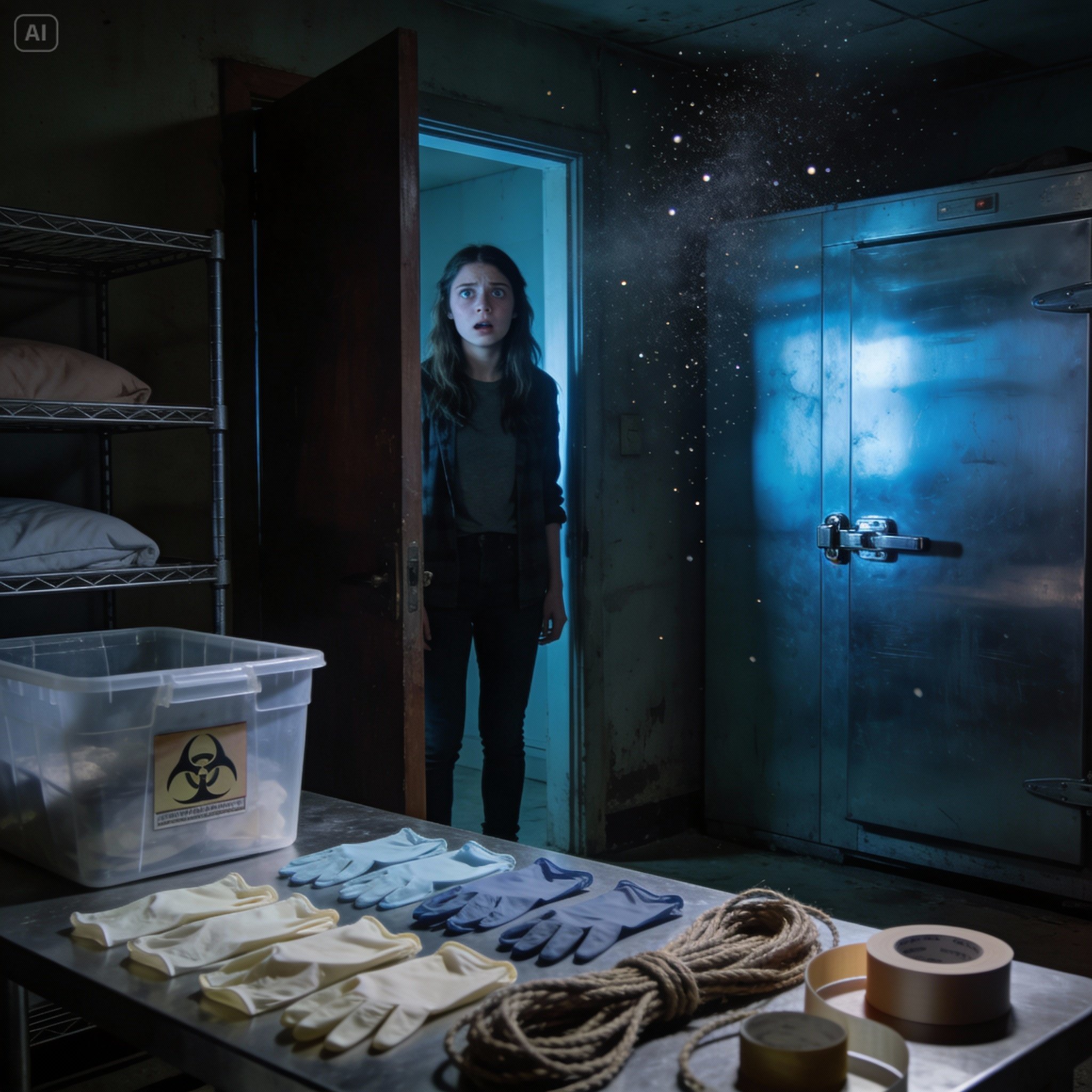 During college break, i went back and wanted to see my old bedroom. “don’t go in there,” my mom said, and my dad added nervously, “it’s just being used for storage now.” later that day i went in anyway, saw this, and five minutes later i called 911.