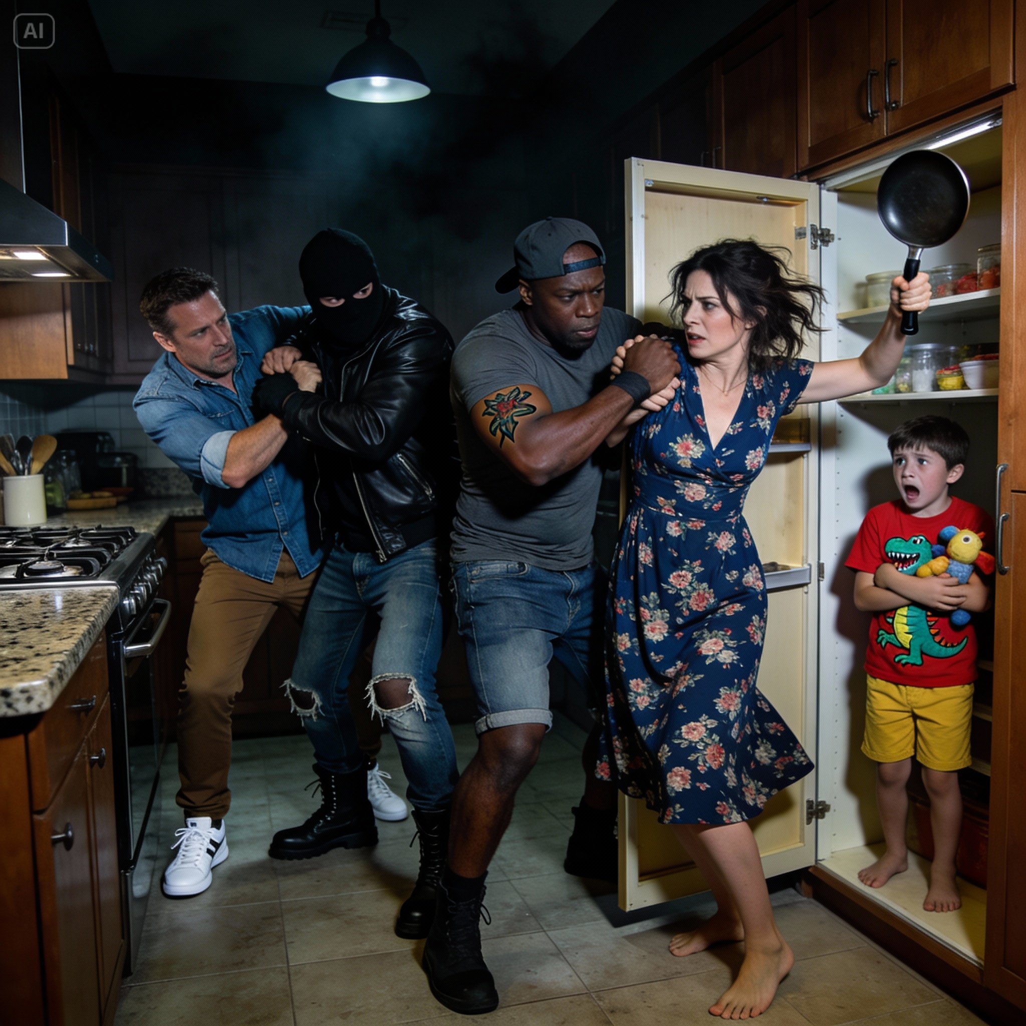 My son whispered, ‘Daddy, who’s in the house?’ My husband said, ‘Stay silent. No matter what you hear.’ We were hiding in the pantry when someone opened our front door with a key. And that’s when I realized—this wasn’t a random break-in.